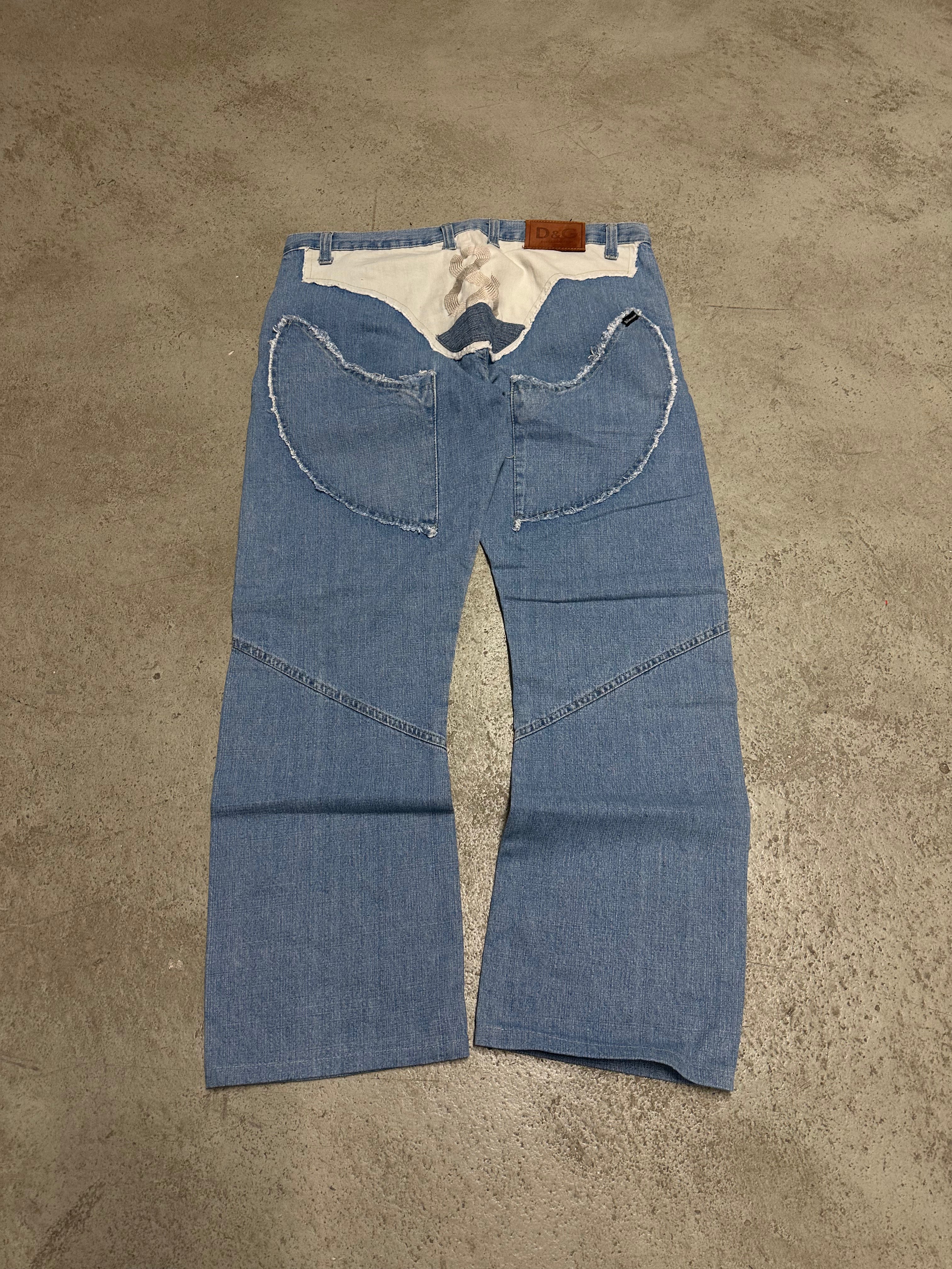 Vintage Dolce & Gabbana Baggy Jeans Hellblau W38 L32