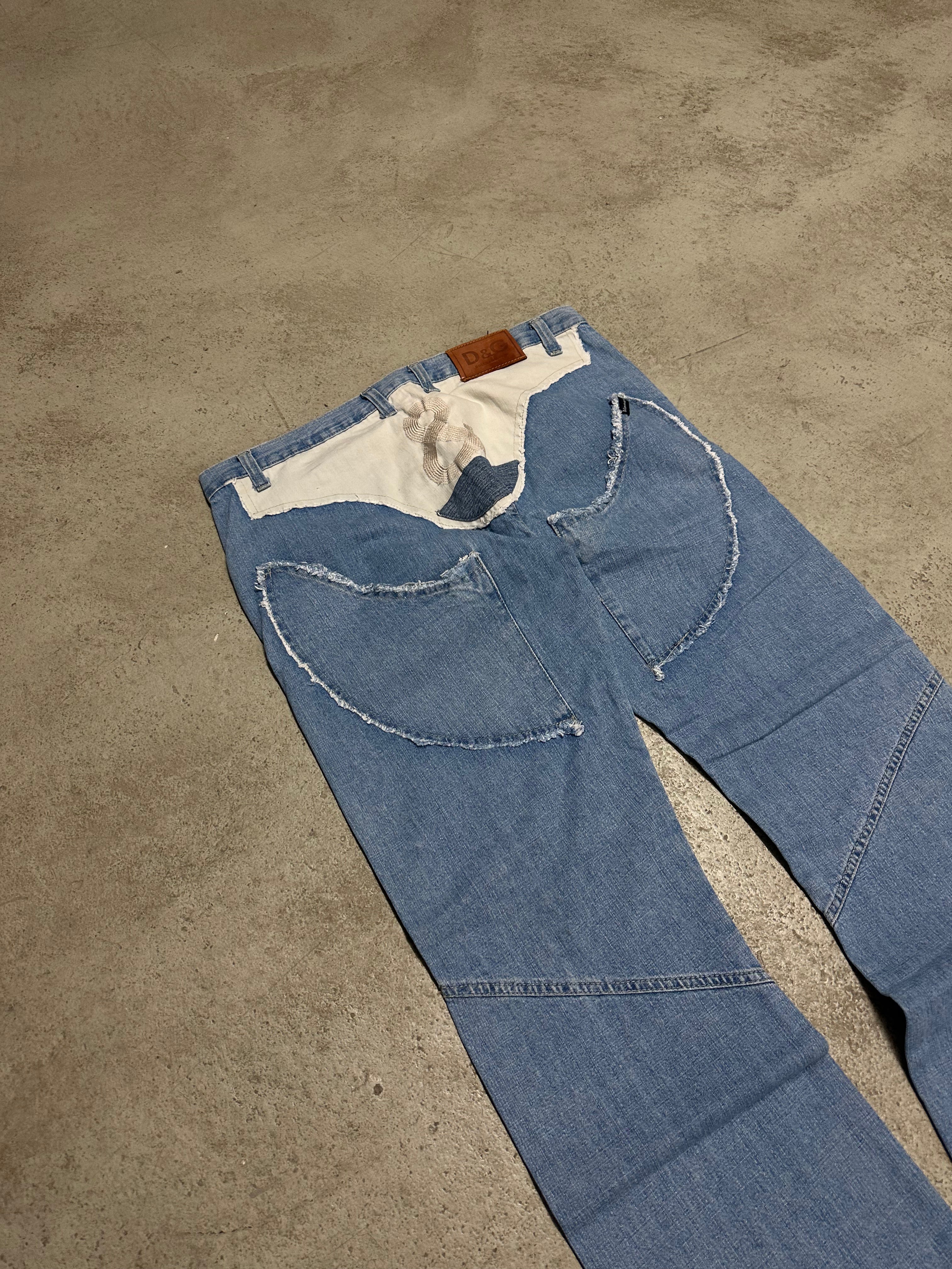 Vintage Dolce & Gabbana Baggy Jeans Hellblau W38 L32