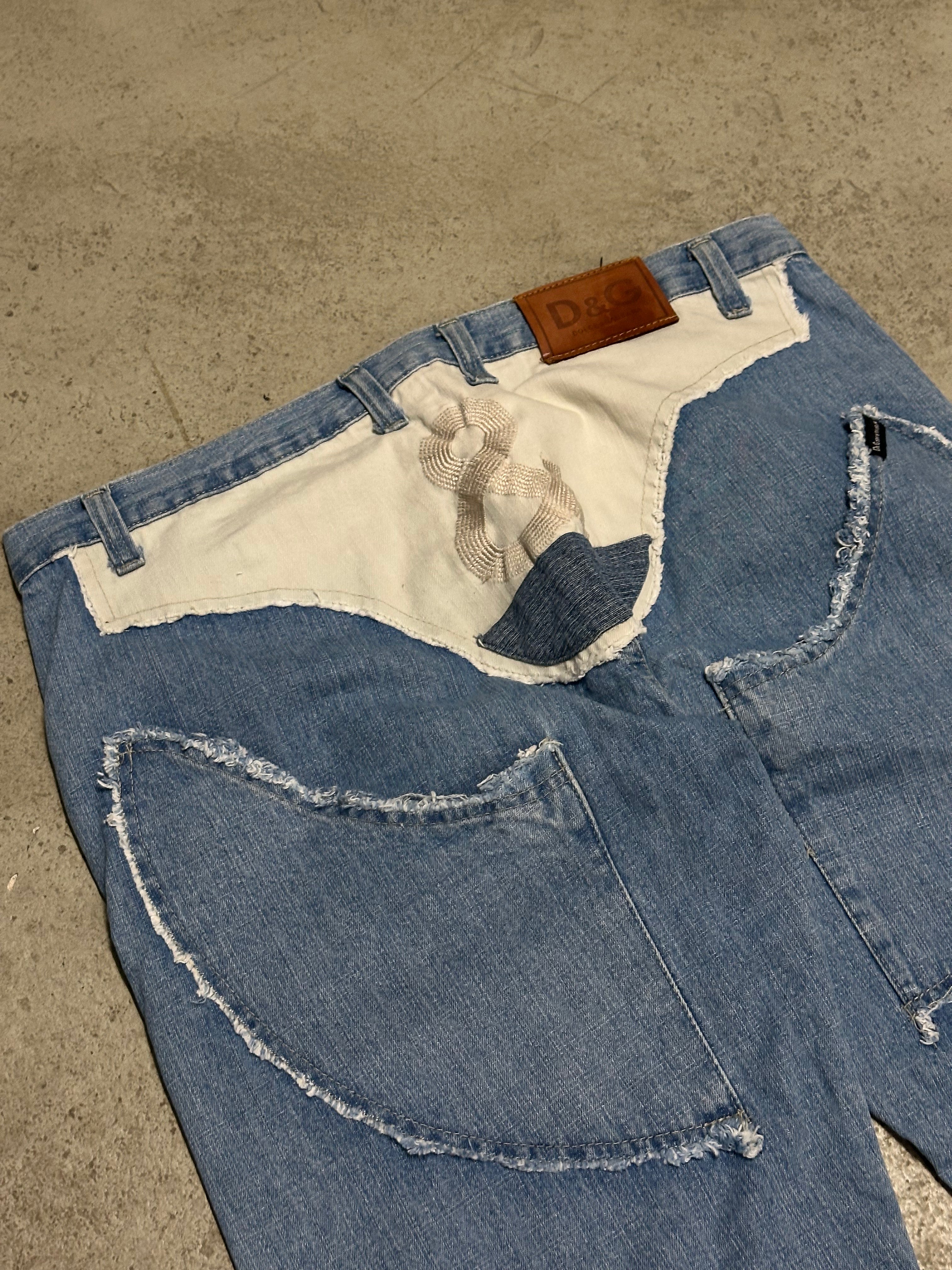 Vintage Dolce & Gabbana Baggy Jeans Hellblau W38 L32