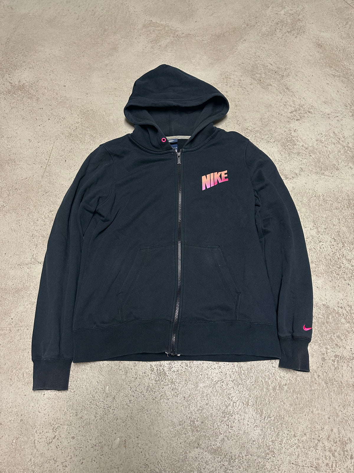Nike Sweatjacke Schwarz Pink L