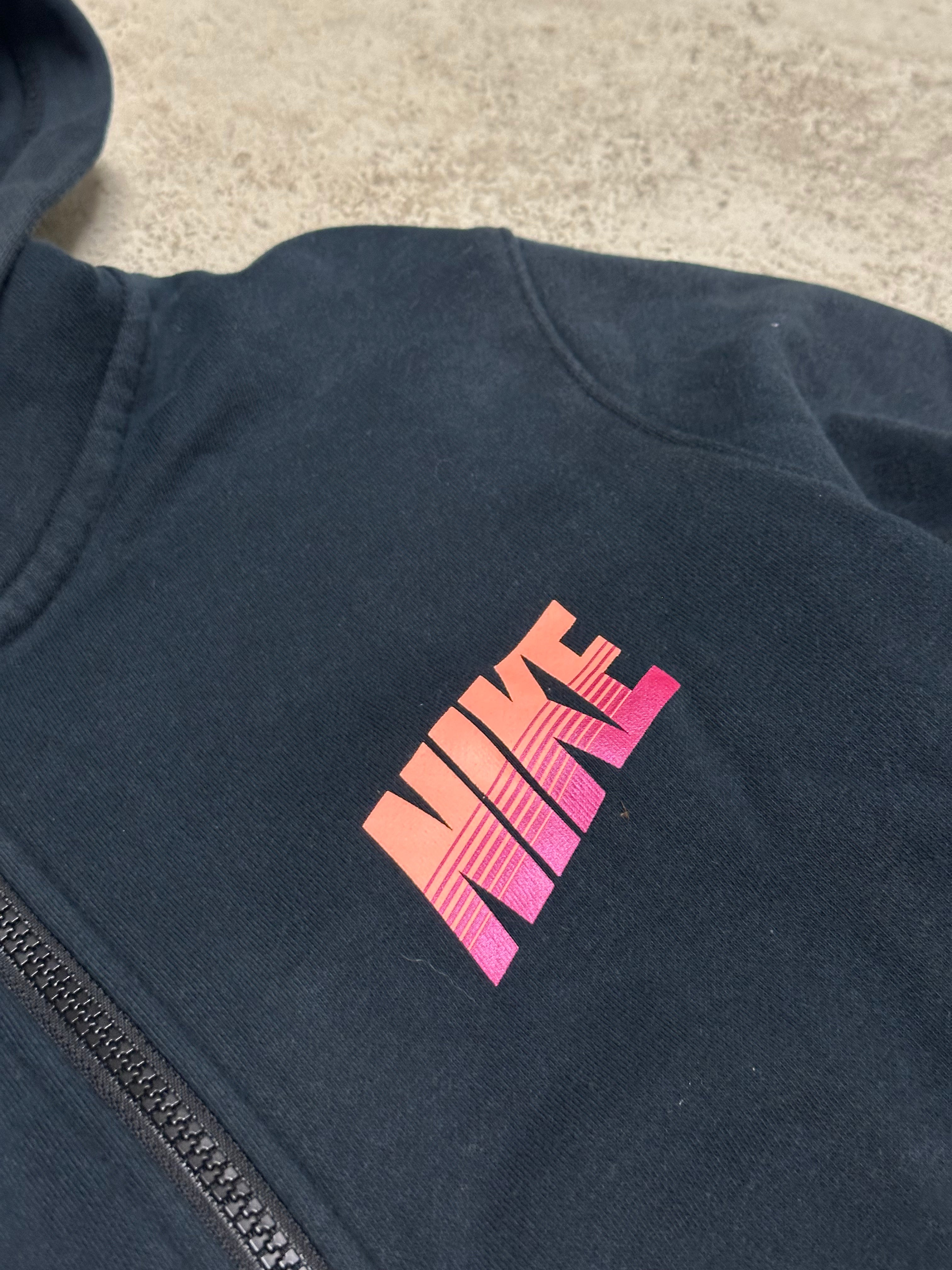 Nike Sweatjacke Schwarz Pink L