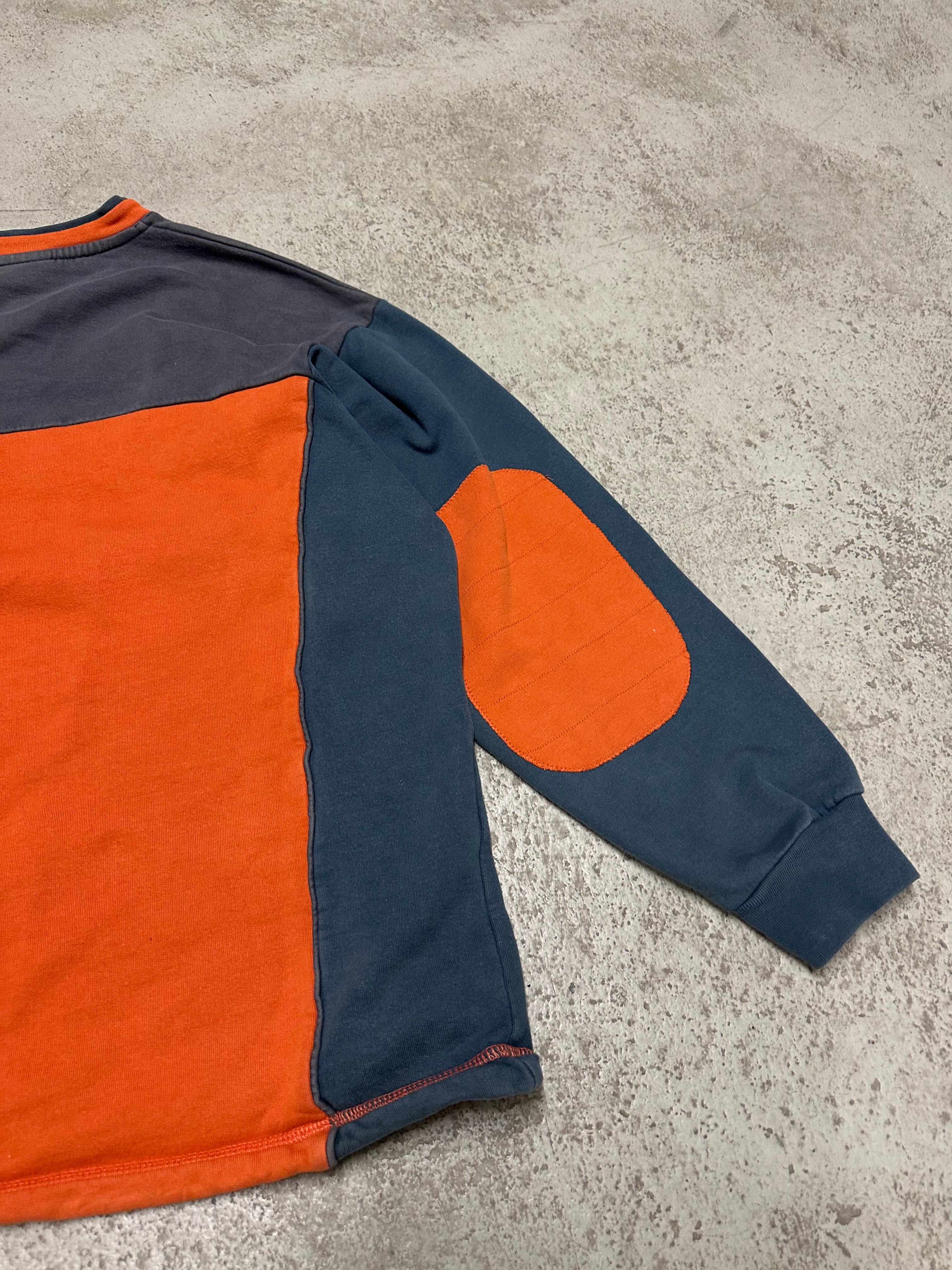 Vintage Napapijri Sweater Grau Orange M