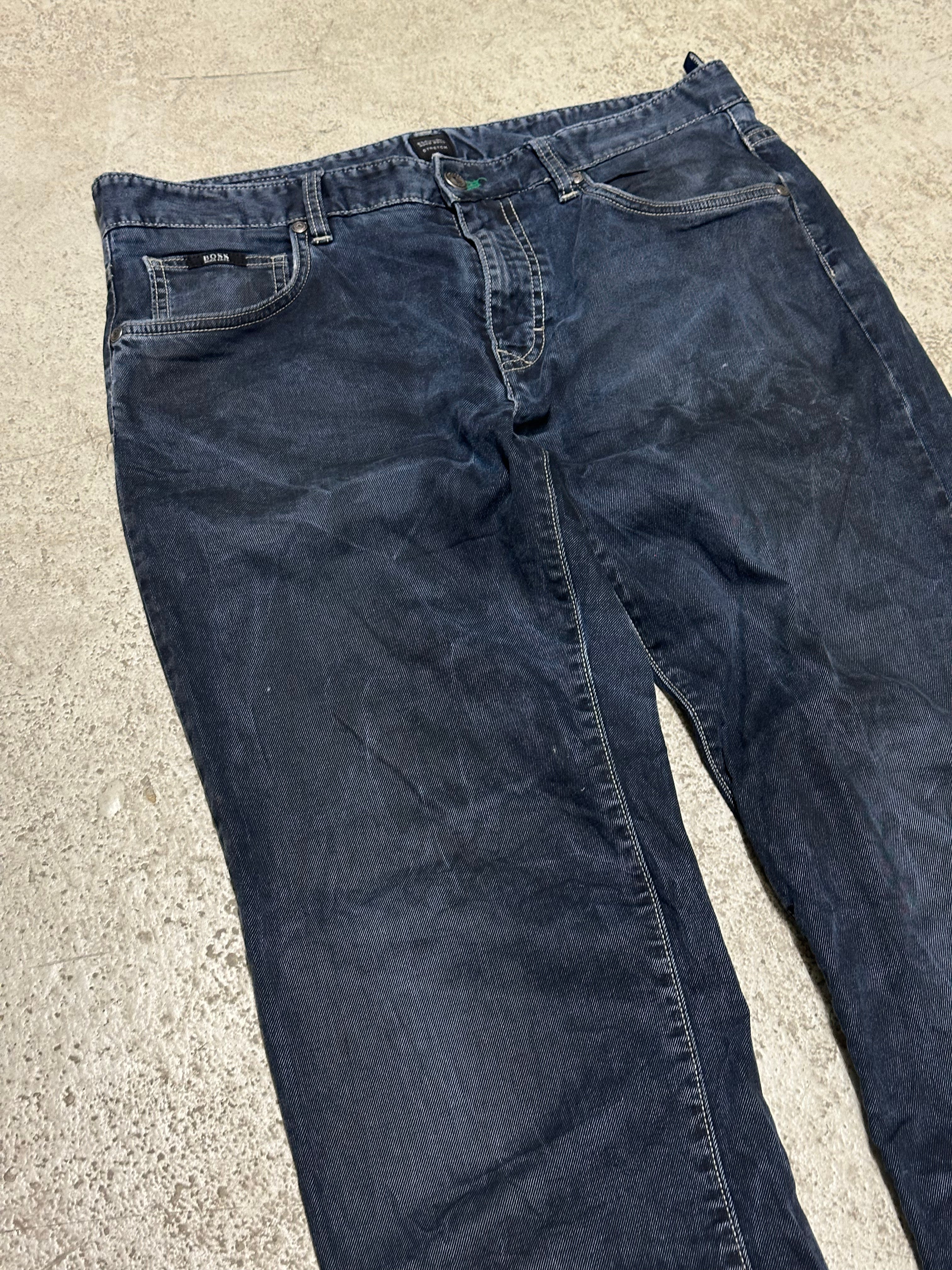 Hugo Boss Special Finishing Straight Fit Jeans Schwarz W33 L34