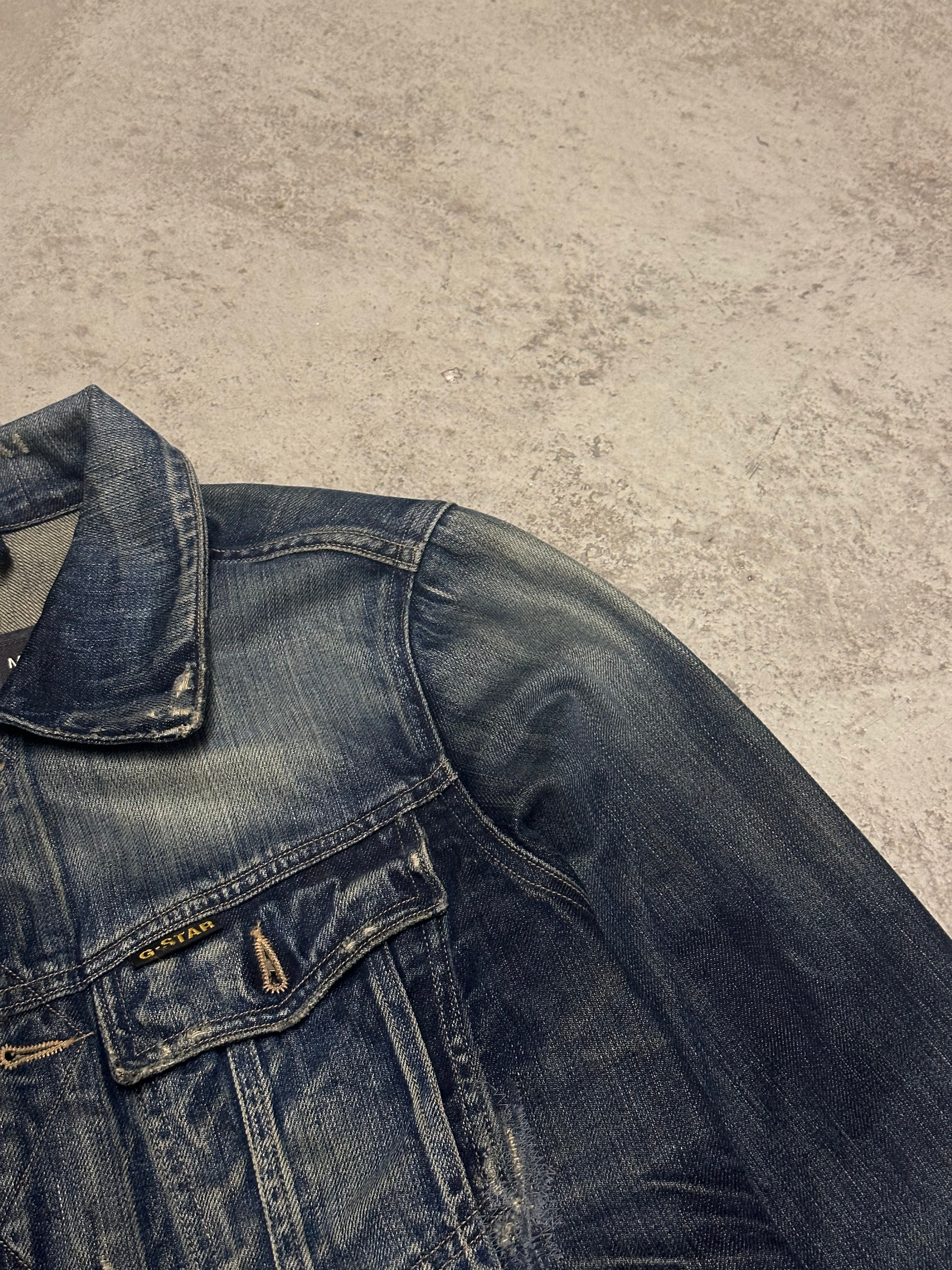 Vintage G-Star Raw Distressed Denim Jeansjacke M