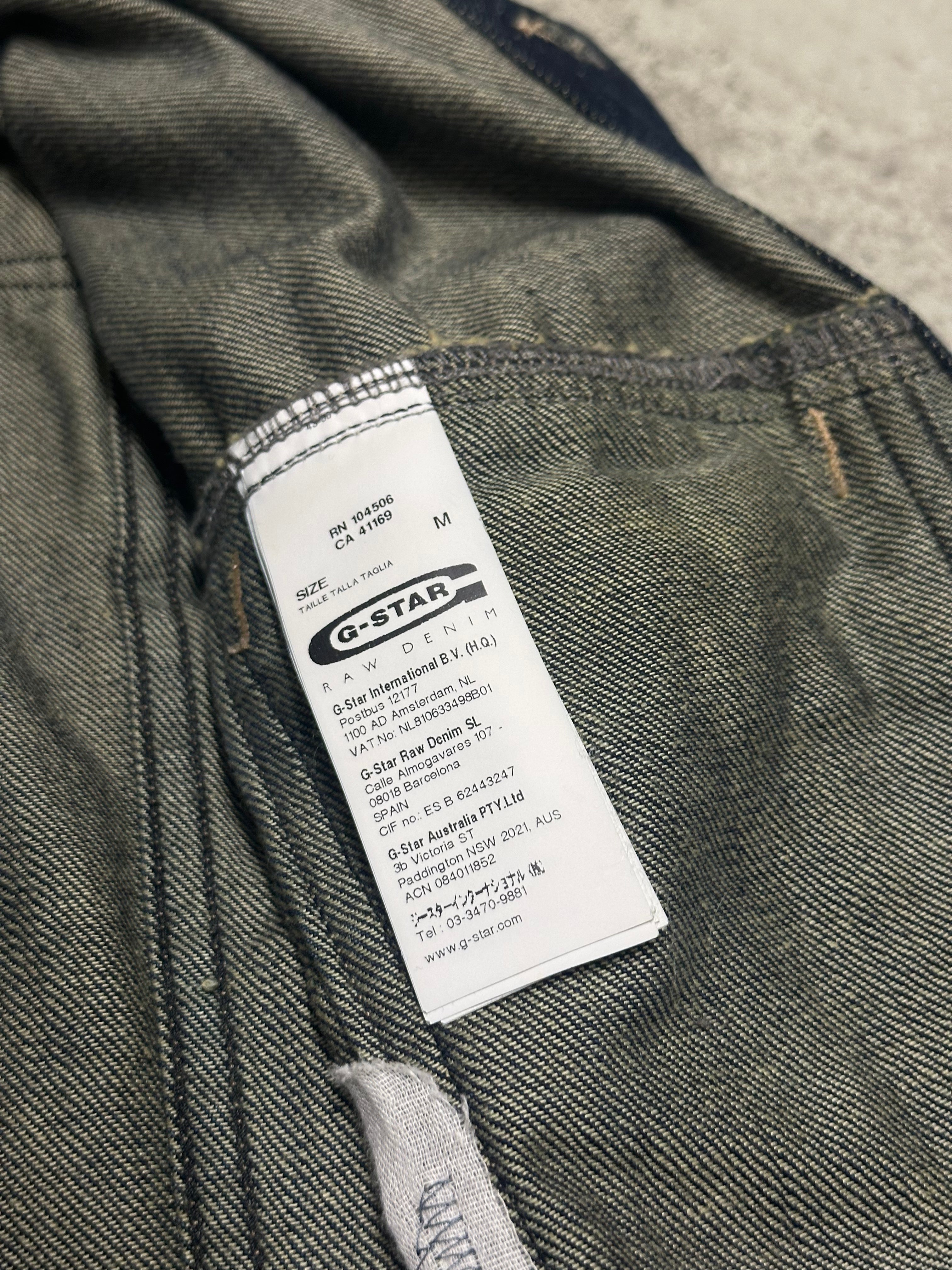 Vintage G-Star Raw Distressed Denim Jeansjacke M