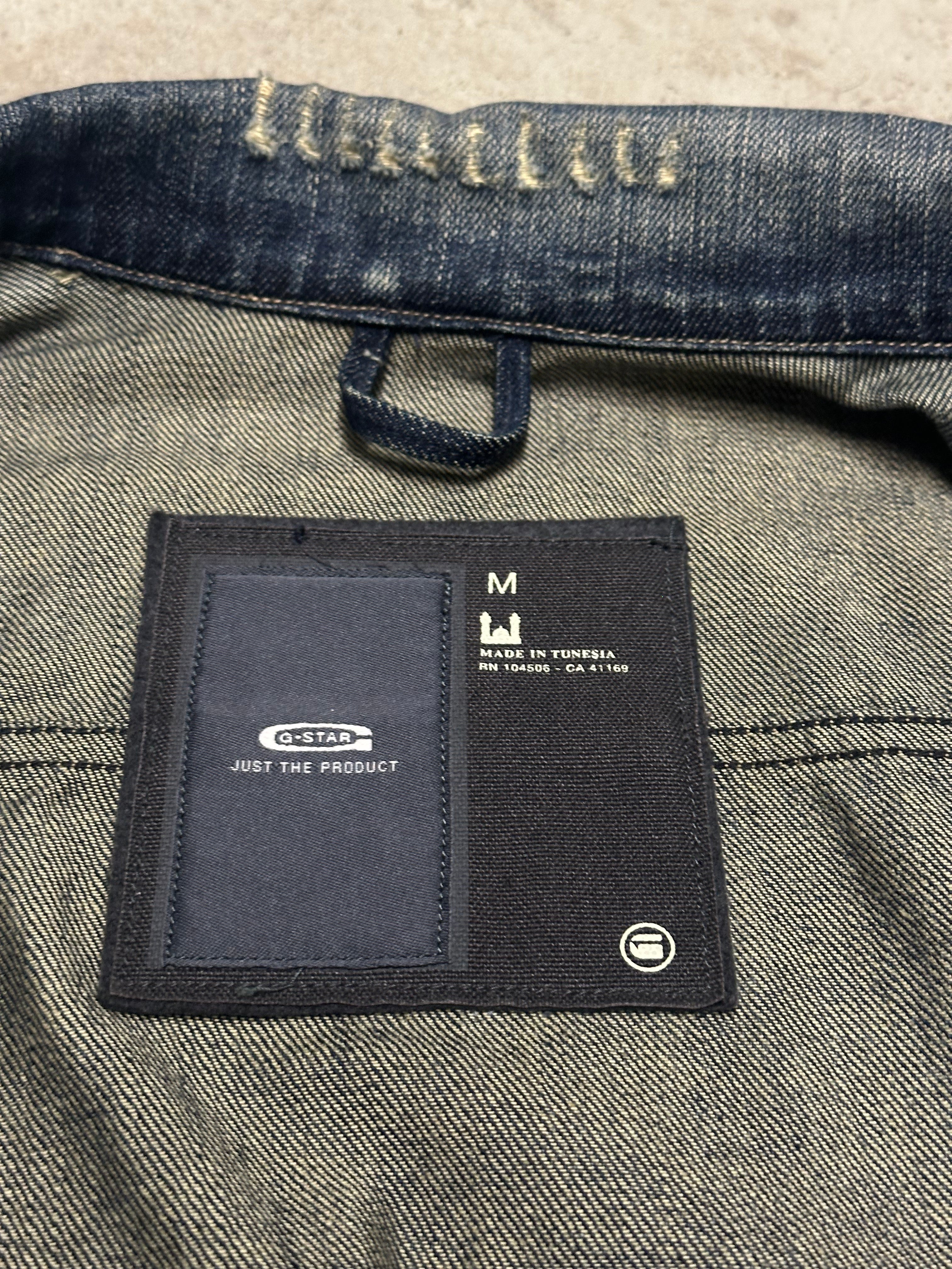 Vintage G-Star Raw Distressed Denim Jeansjacke M
