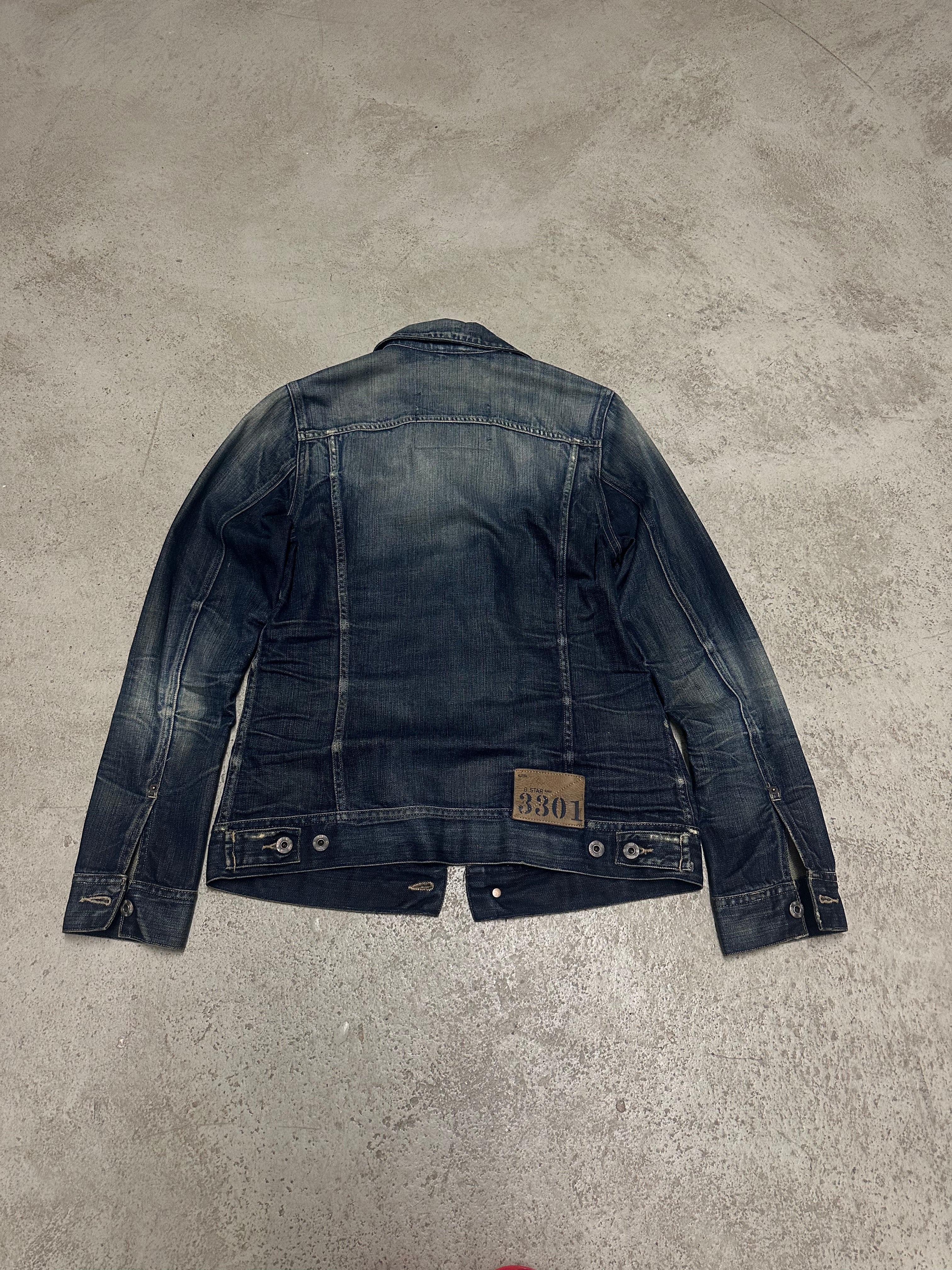 Vintage G-Star Raw Distressed Denim Jeansjacke M
