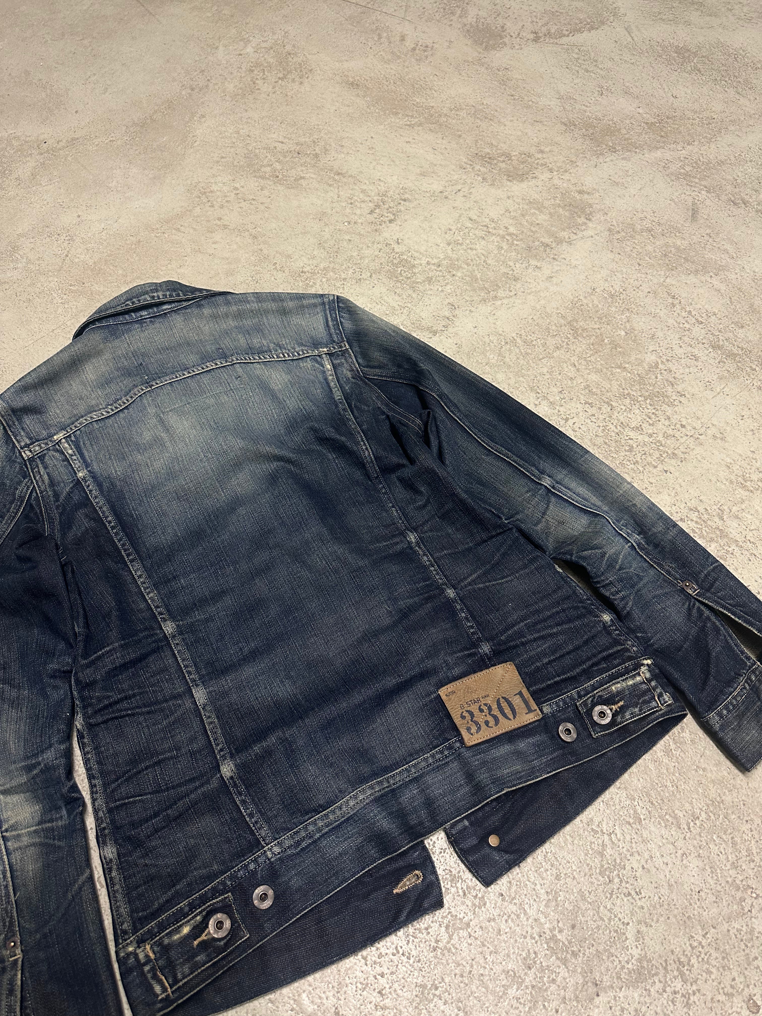 Vintage G-Star Raw Distressed Denim Jeansjacke M
