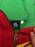 Vintage Haexa Farey Multicolor Stitch Sweatjacke L