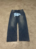 Bapestar Baggy Jeans Hellblau L
