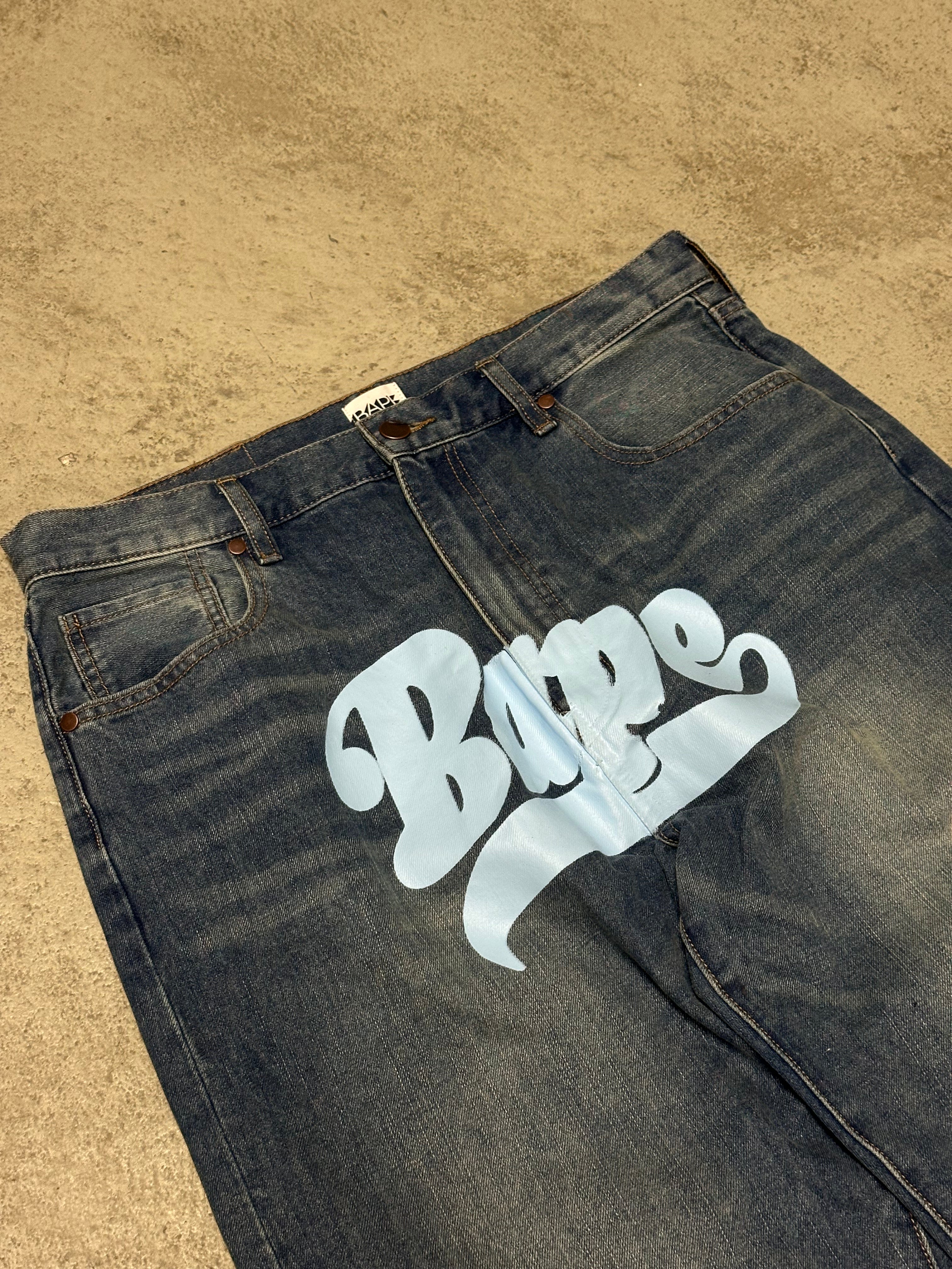 Bapestar Baggy Jeans Hellblau L