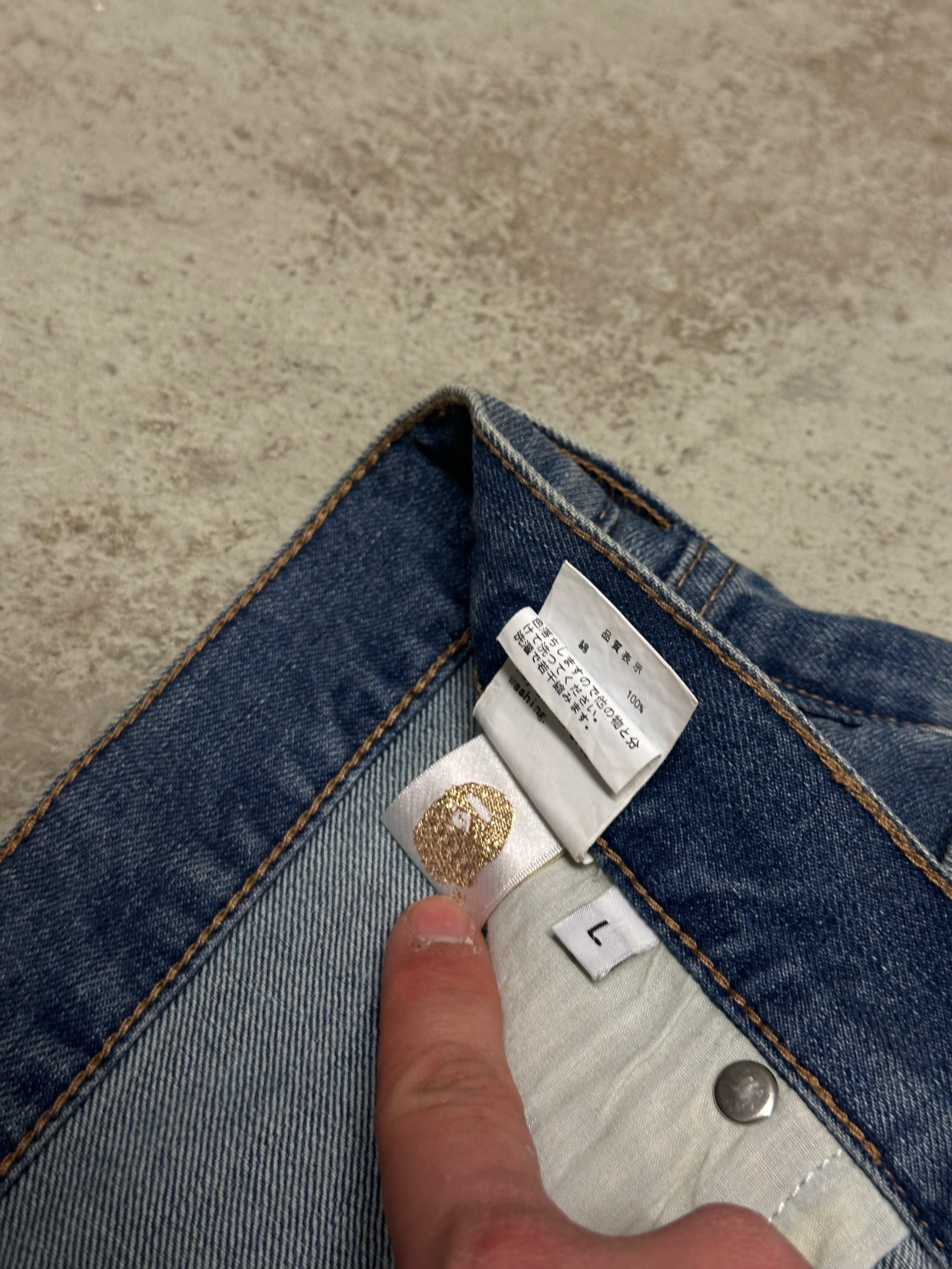 Bapestar Baggy Jeans Hellblau L