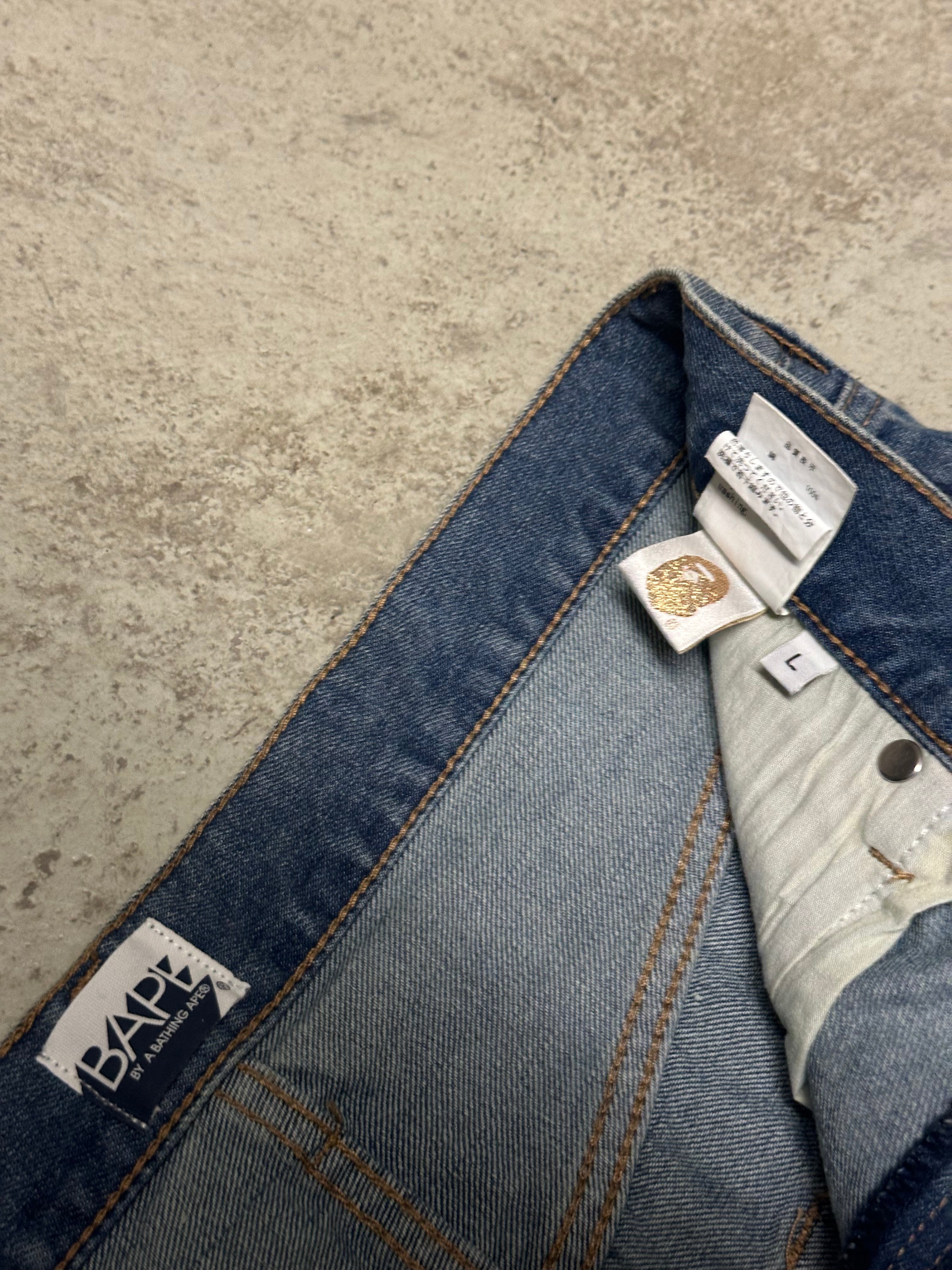 Bapestar Baggy Jeans Hellblau L