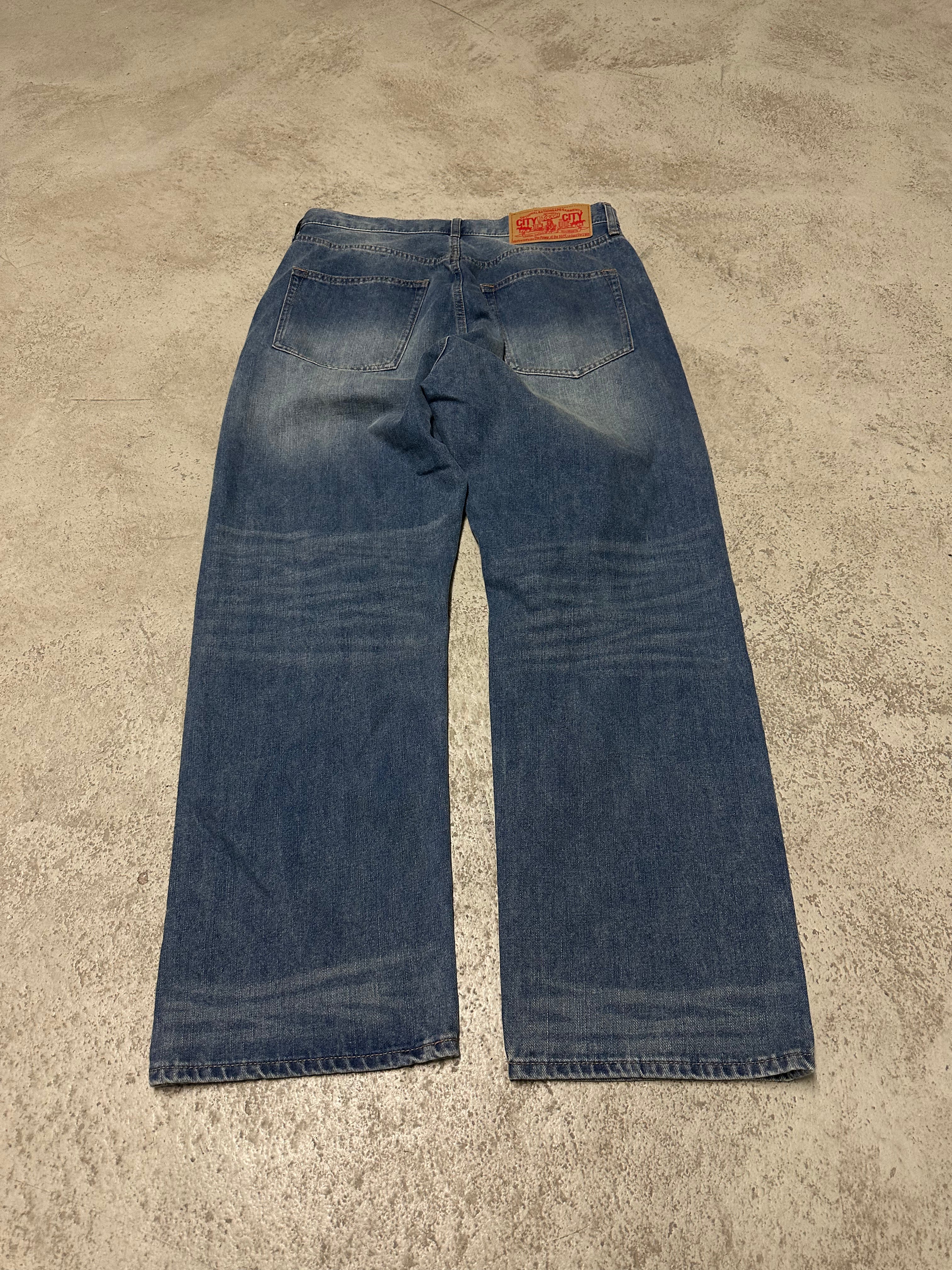 Bapestar Baggy Jeans Hellblau L