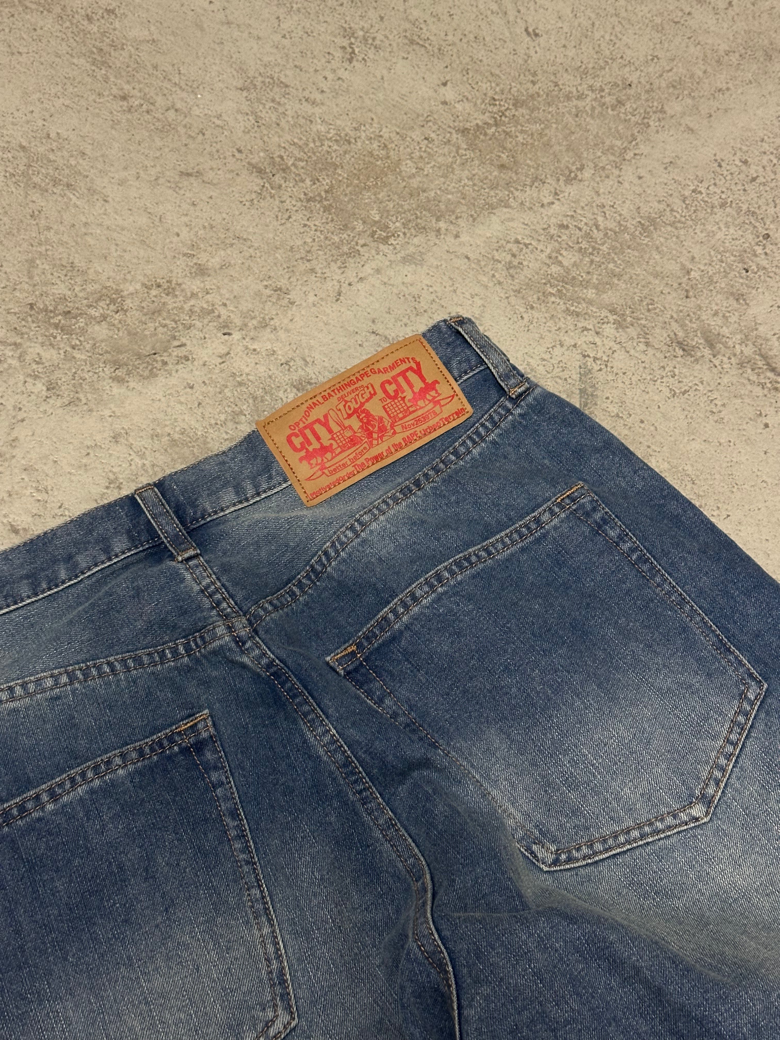Bapestar Baggy Jeans Hellblau L