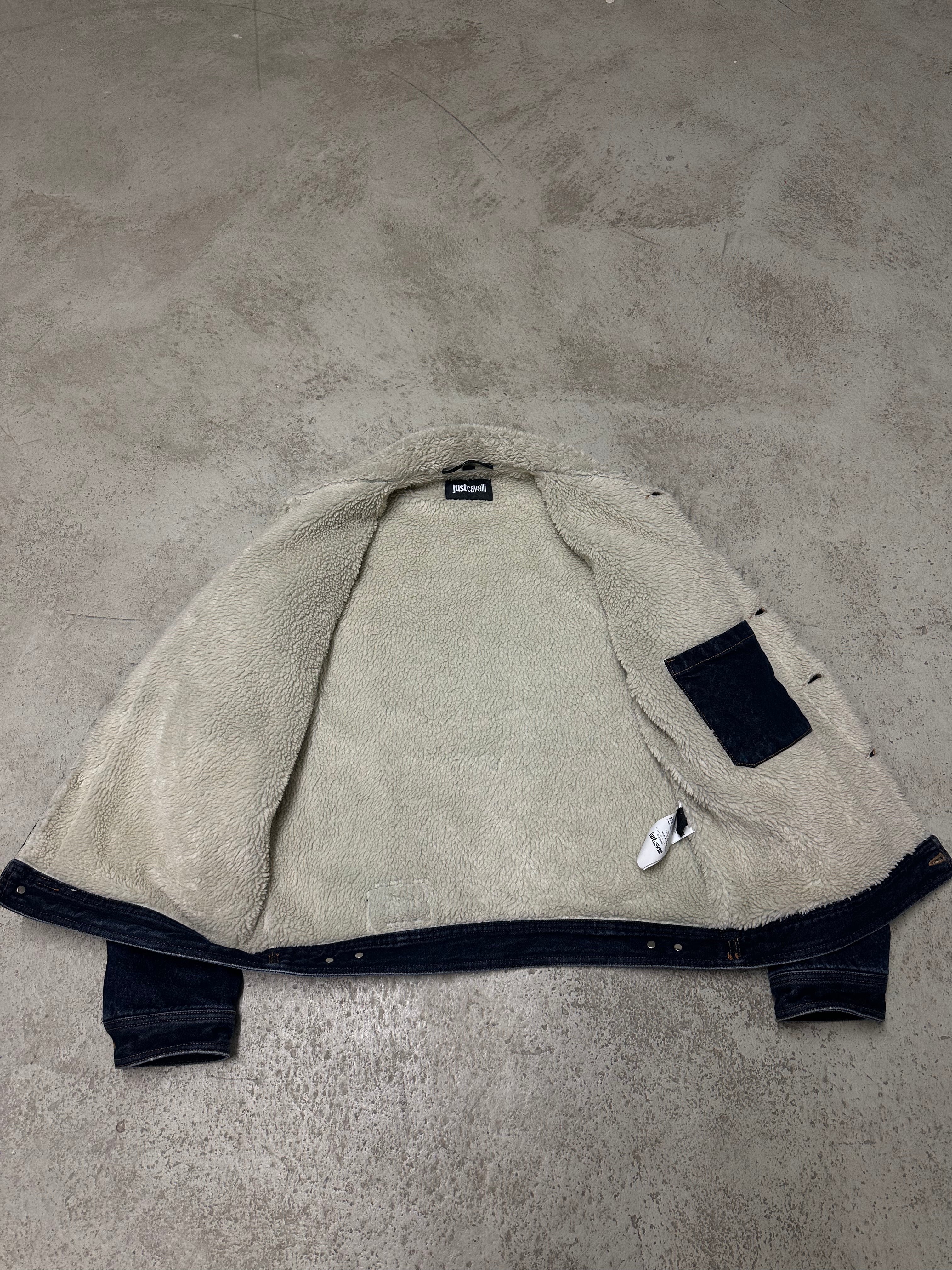 Just Cavalli Statue of Liberty Gefütterte Jeansjacke XL