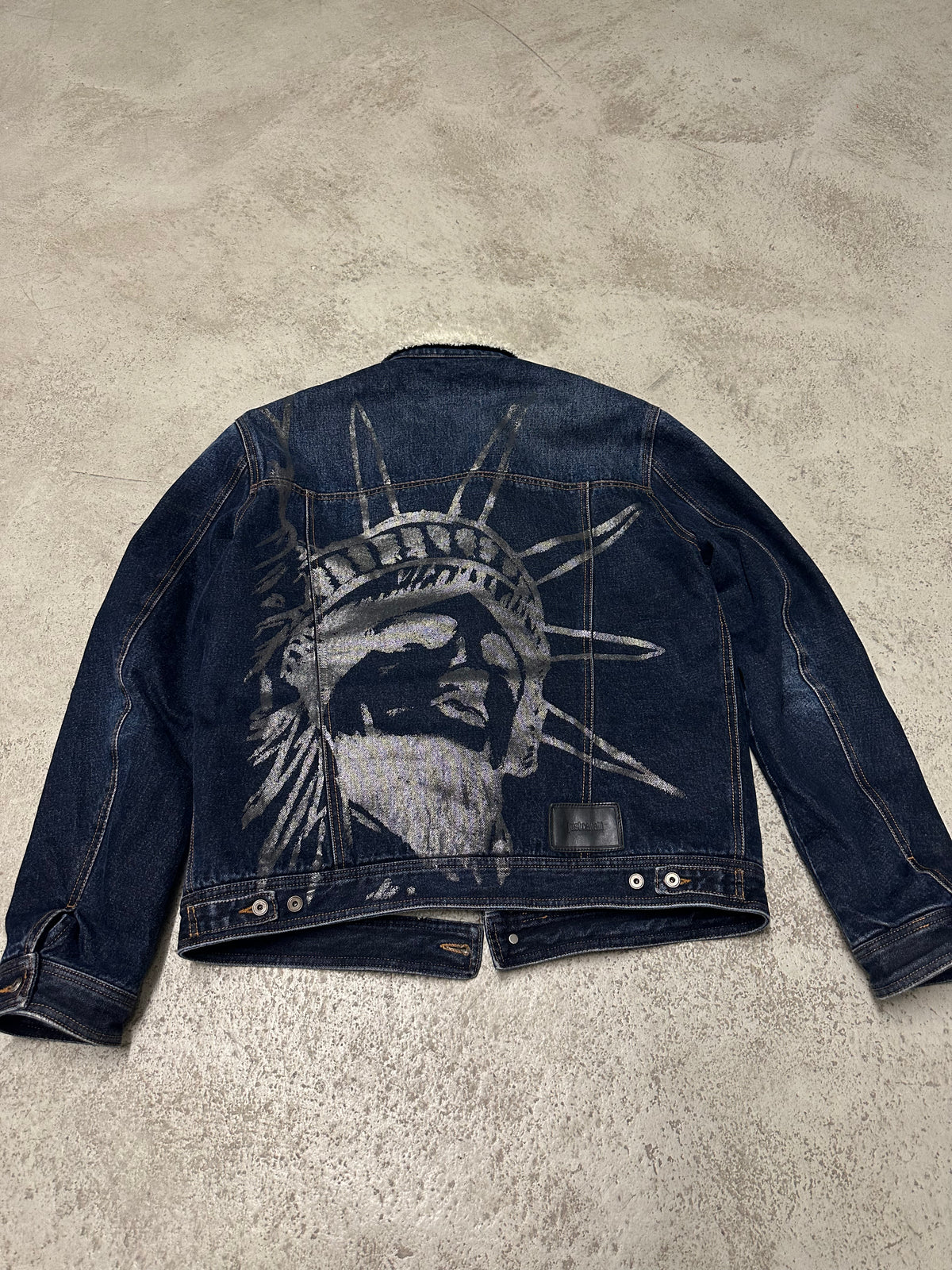 Just Cavalli Statue of Liberty Gefütterte Jeansjacke XL