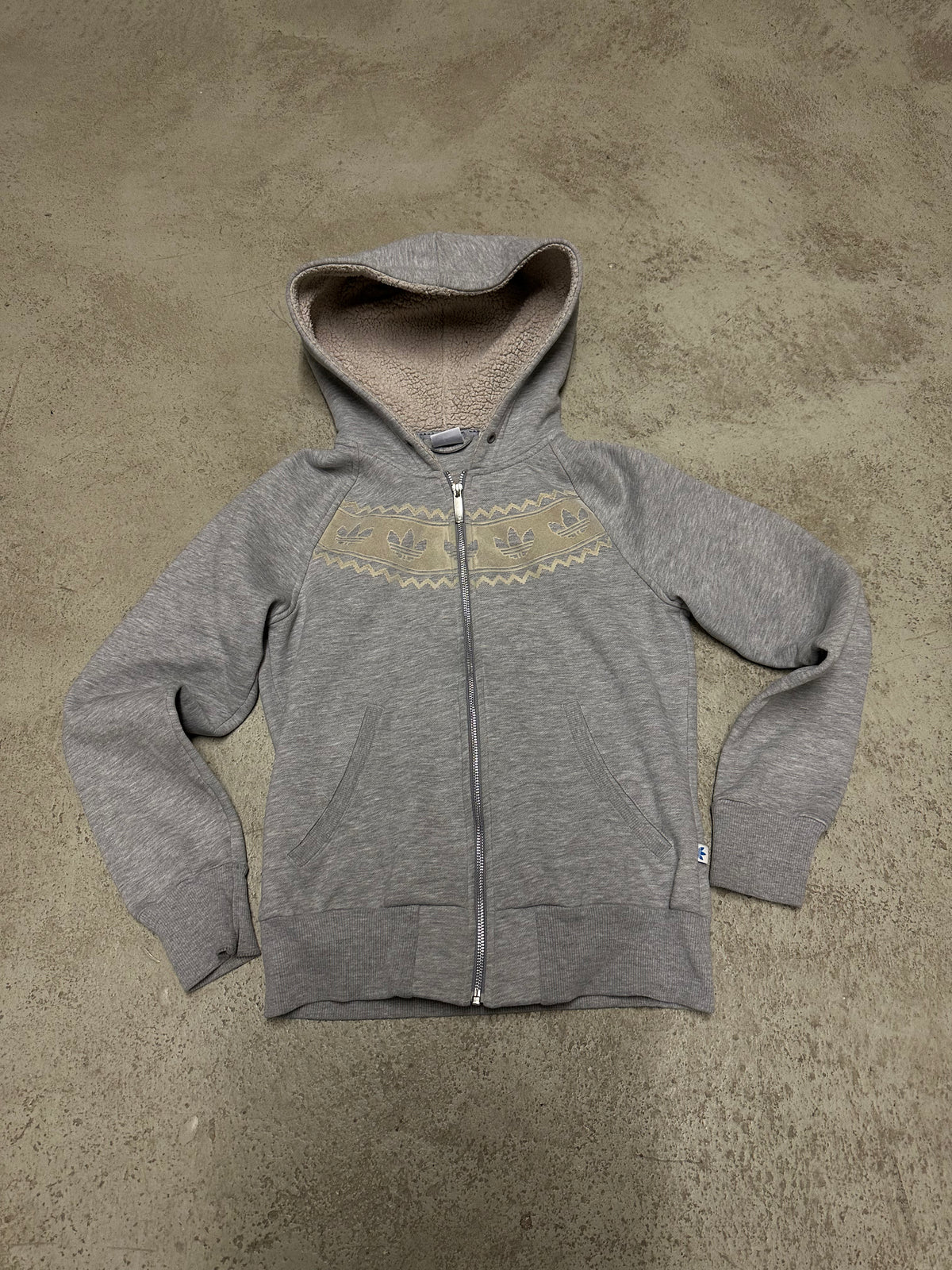 Vintage Adidas Sweatjacke M Teddyfutter