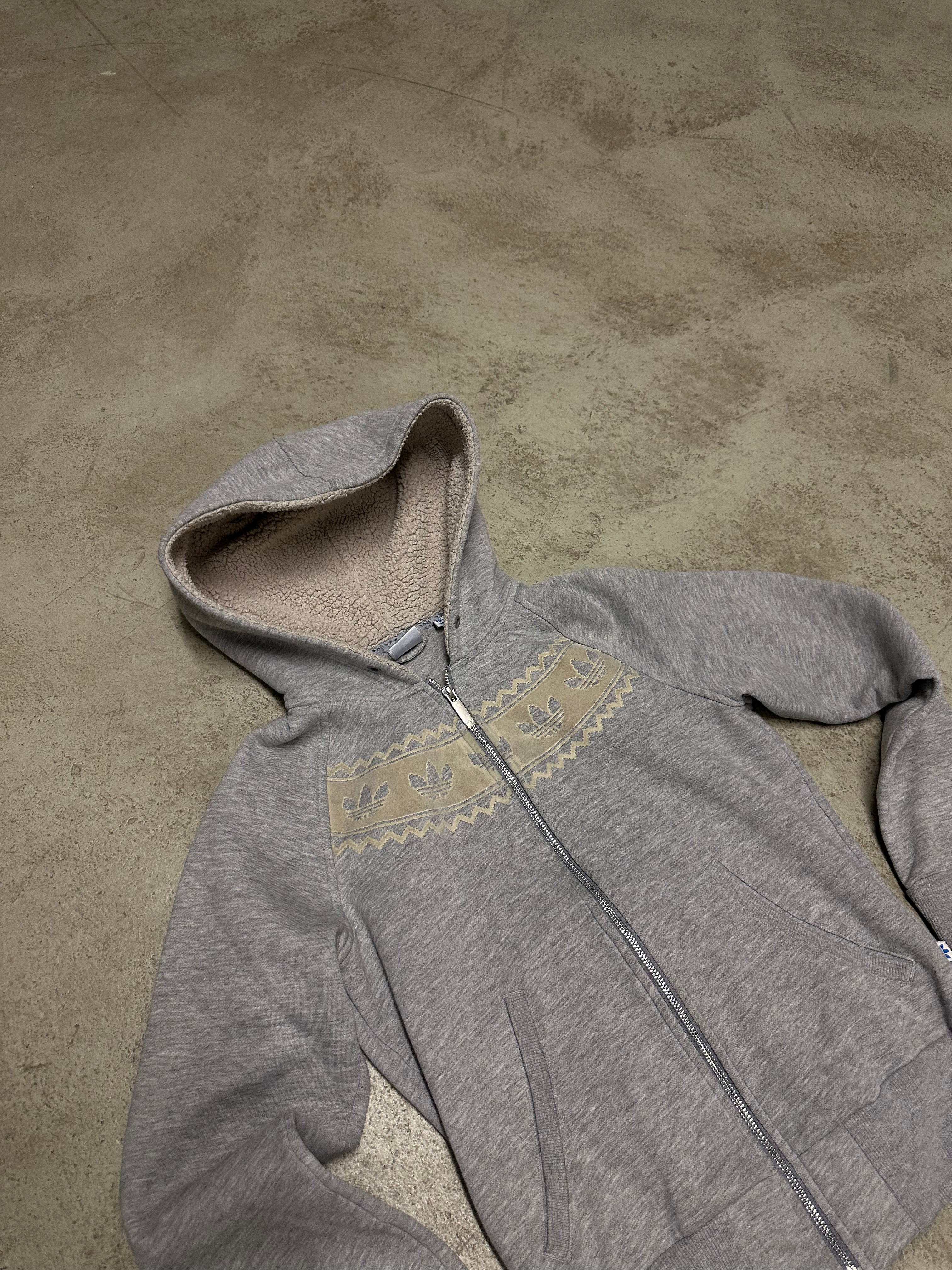 Vintage Adidas Sweatjacke M Teddyfutter