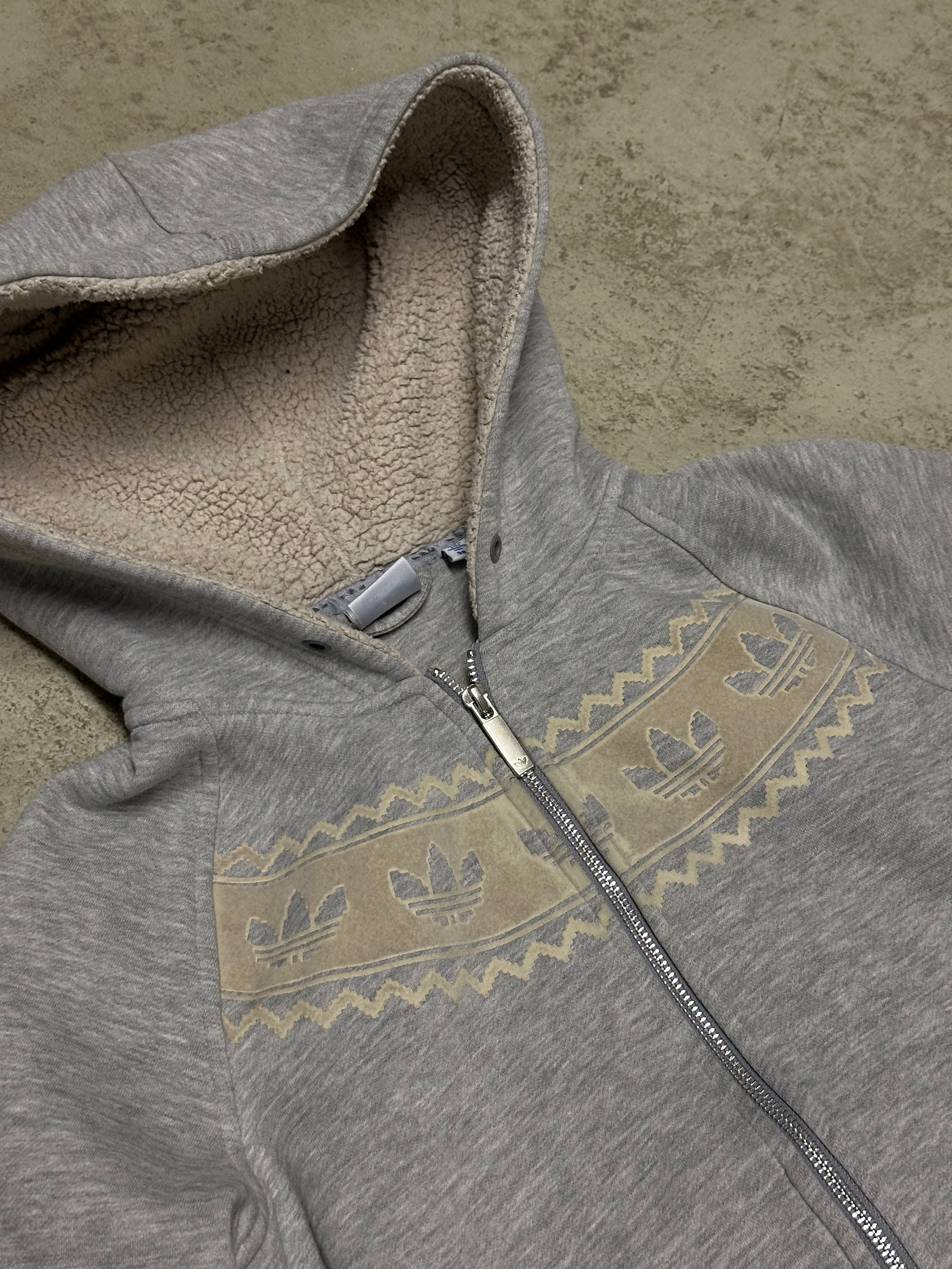 Vintage Adidas Sweatjacke M Teddyfutter