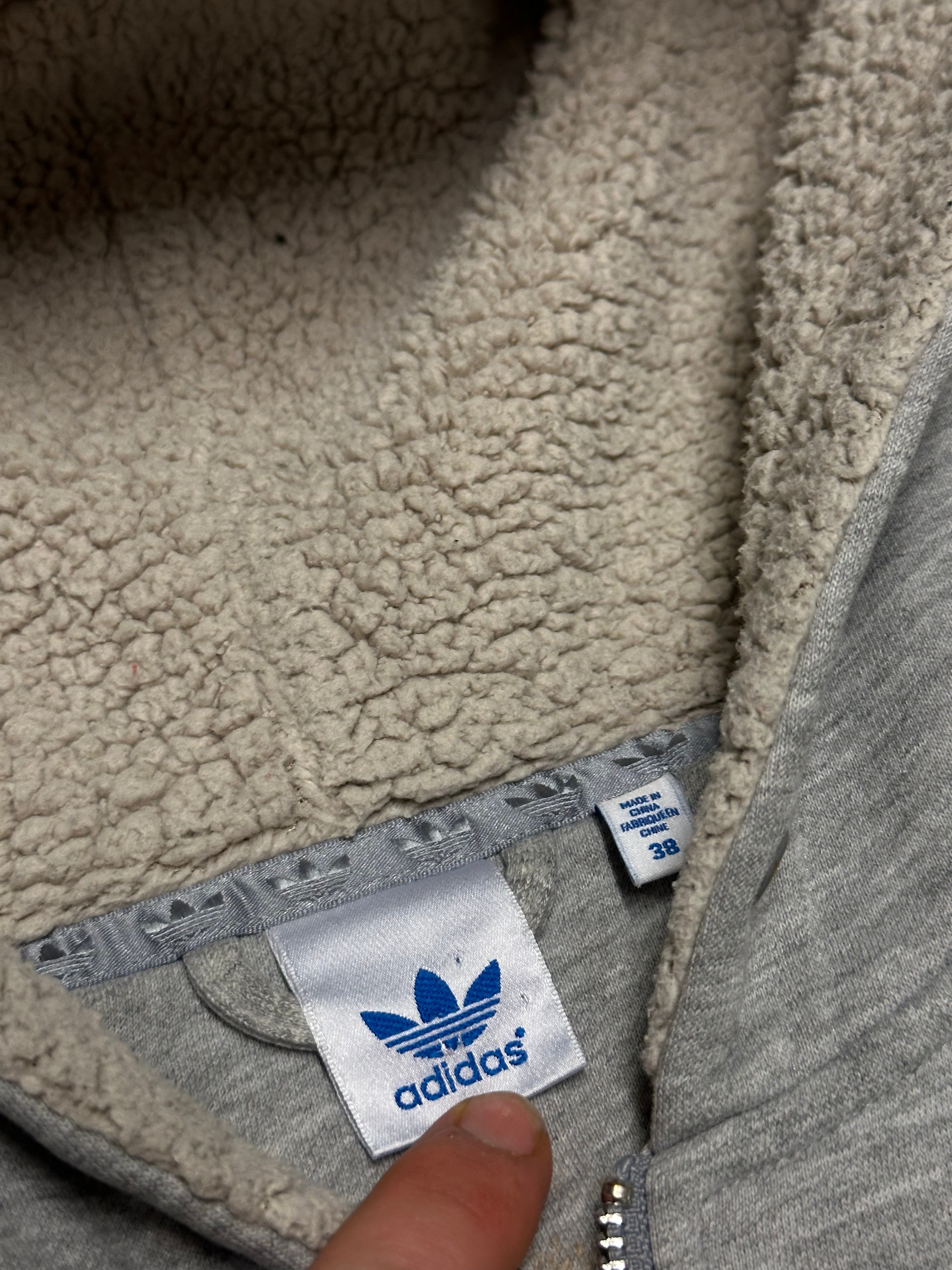 Vintage Adidas Sweatjacke M Teddyfutter