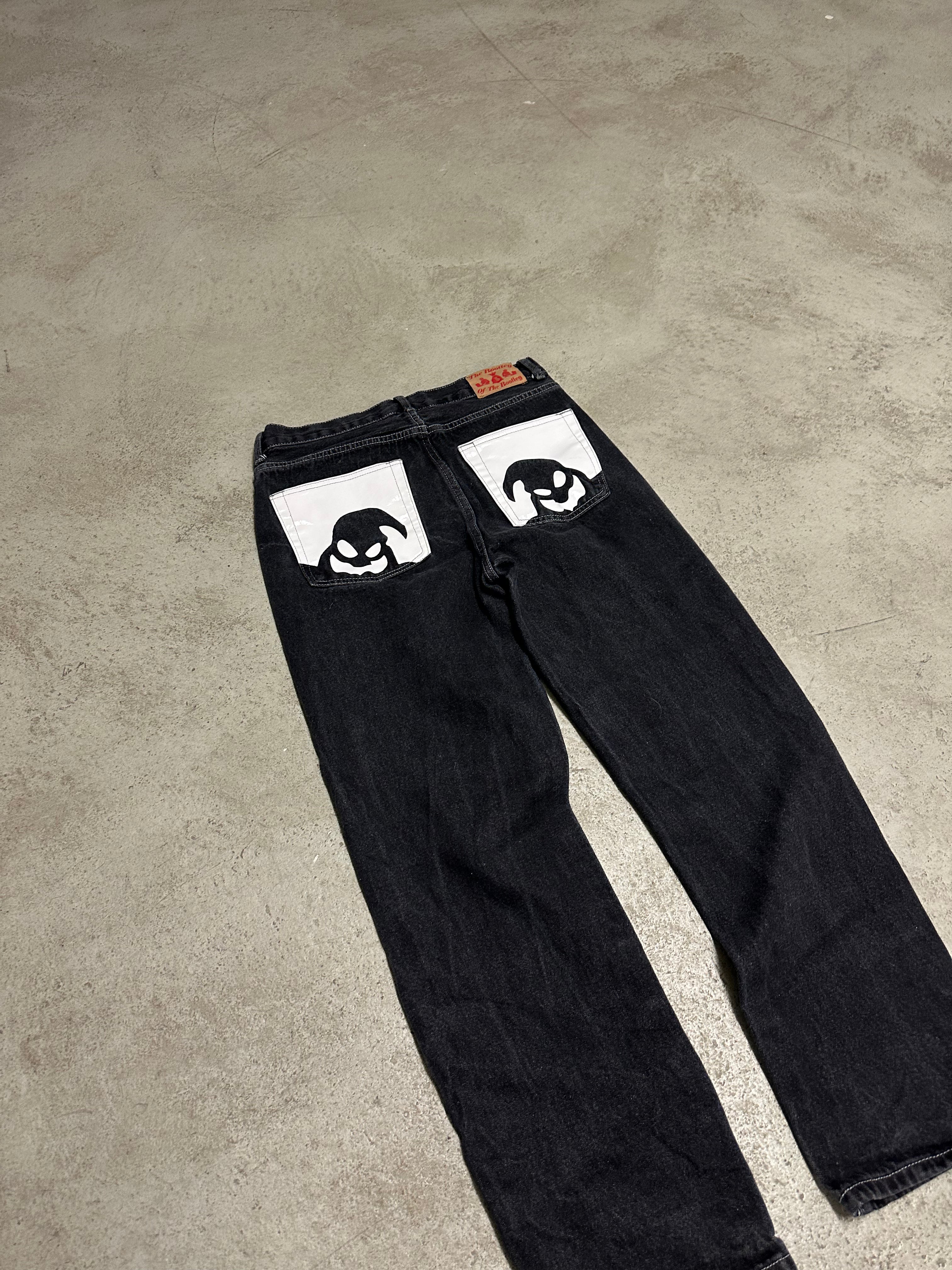 Bootleg Oogieboogie Straight Fit Jeans W30 L30 Schwarz