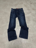 Vintage Celio* Straight Fit Staggered Moboot Jeans Dunkelblau W32 L32