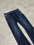 Vintage Celio* Straight Fit Staggered Moboot Jeans Dunkelblau W32 L32