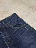 Vintage Celio* Straight Fit Staggered Moboot Jeans Dunkelblau W32 L32