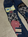 Vintage Levi’s 1of1 Patched Out 514 Straight Fit Jeans W30 L31