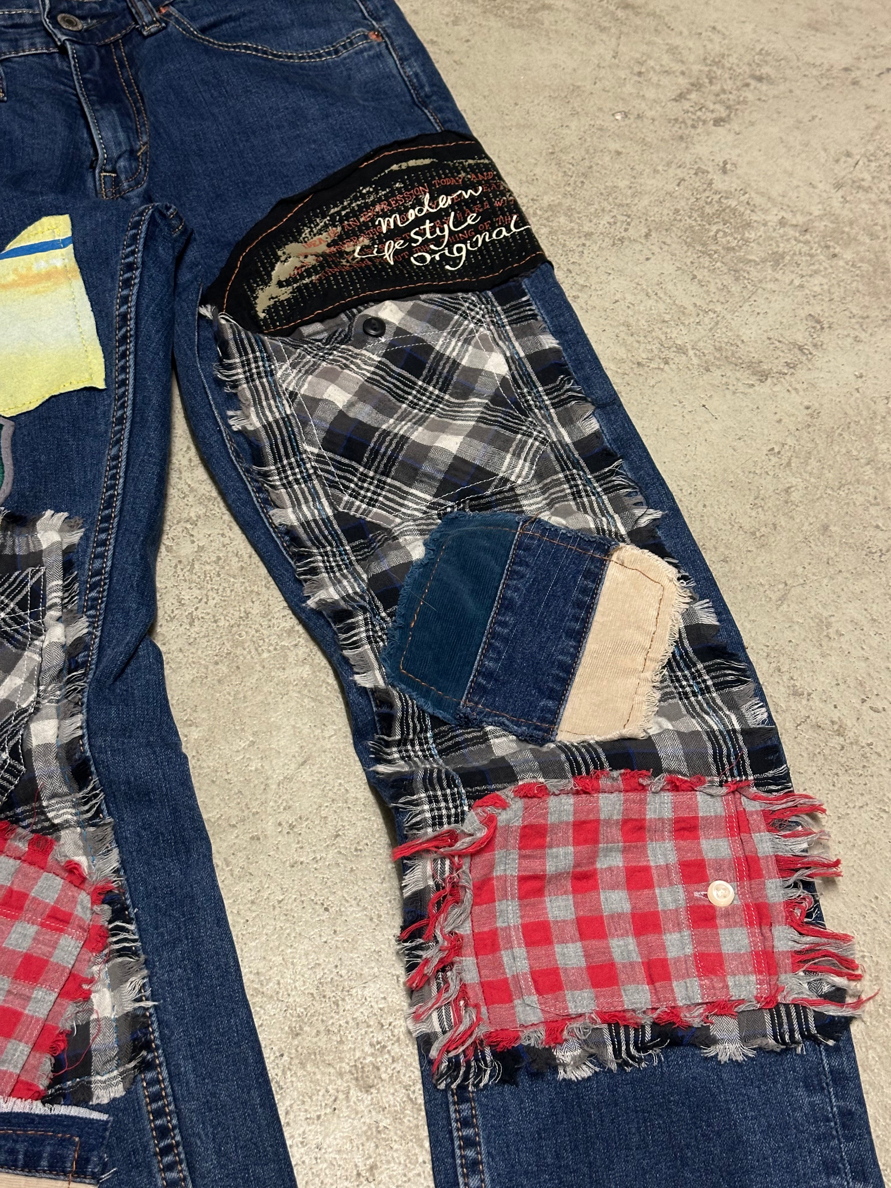 Vintage Levi’s 1of1 Patched Out 514 Straight Fit Jeans W30 L31