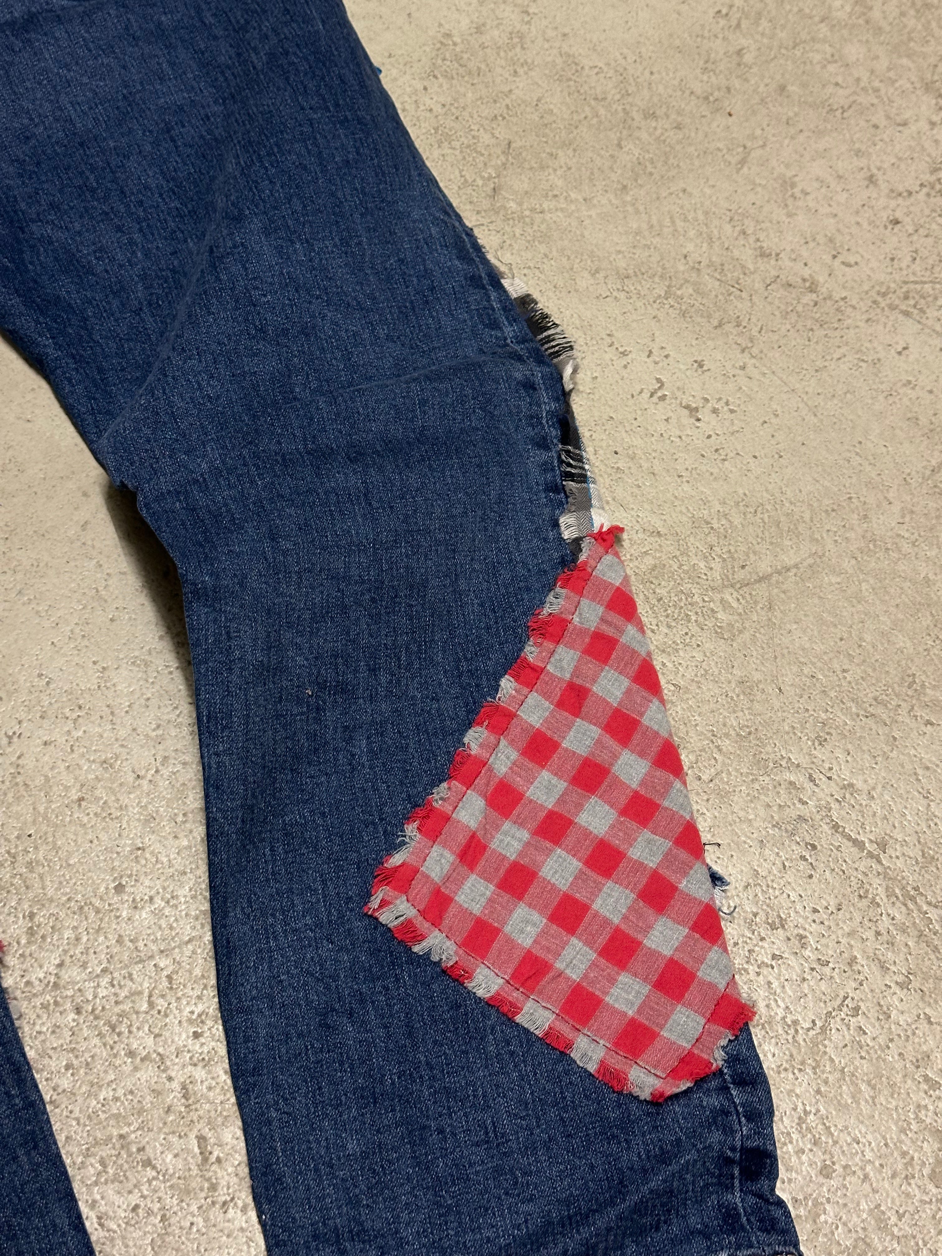 Vintage Levi’s 1of1 Patched Out 514 Straight Fit Jeans W30 L31