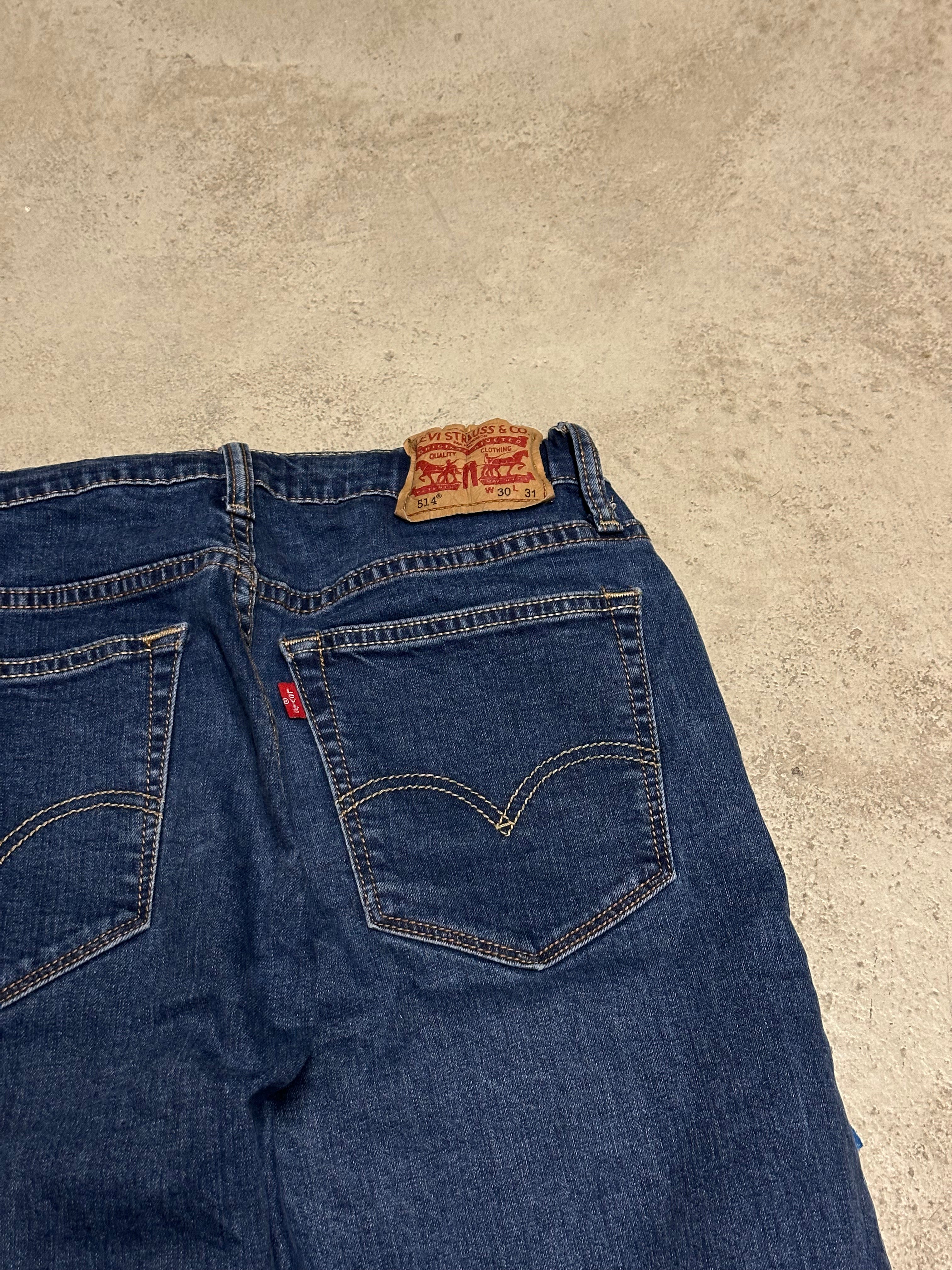 Vintage Levi’s 1of1 Patched Out 514 Straight Fit Jeans W30 L31