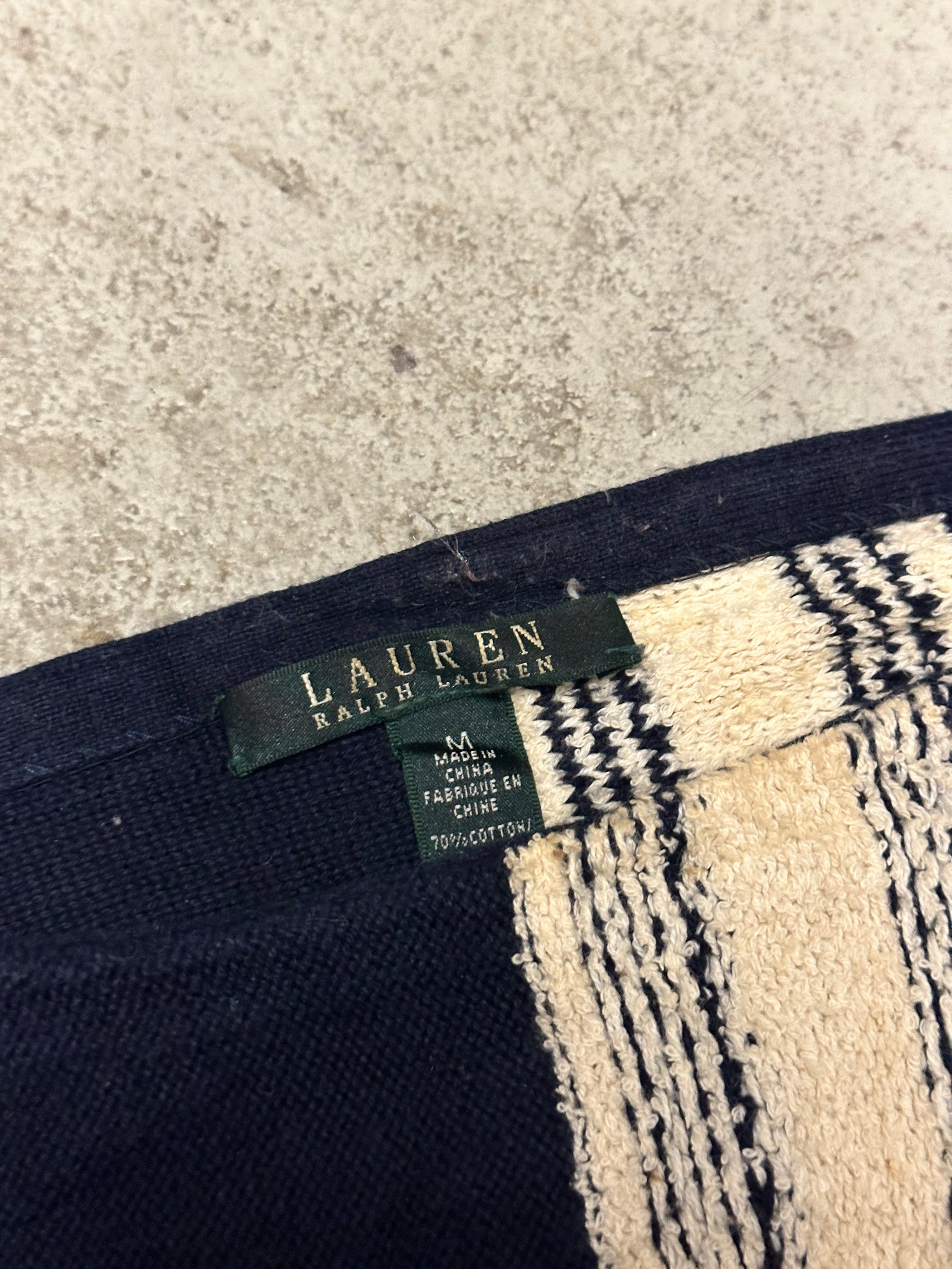 Vintage Ralph Lauren Knitshirt Blau L