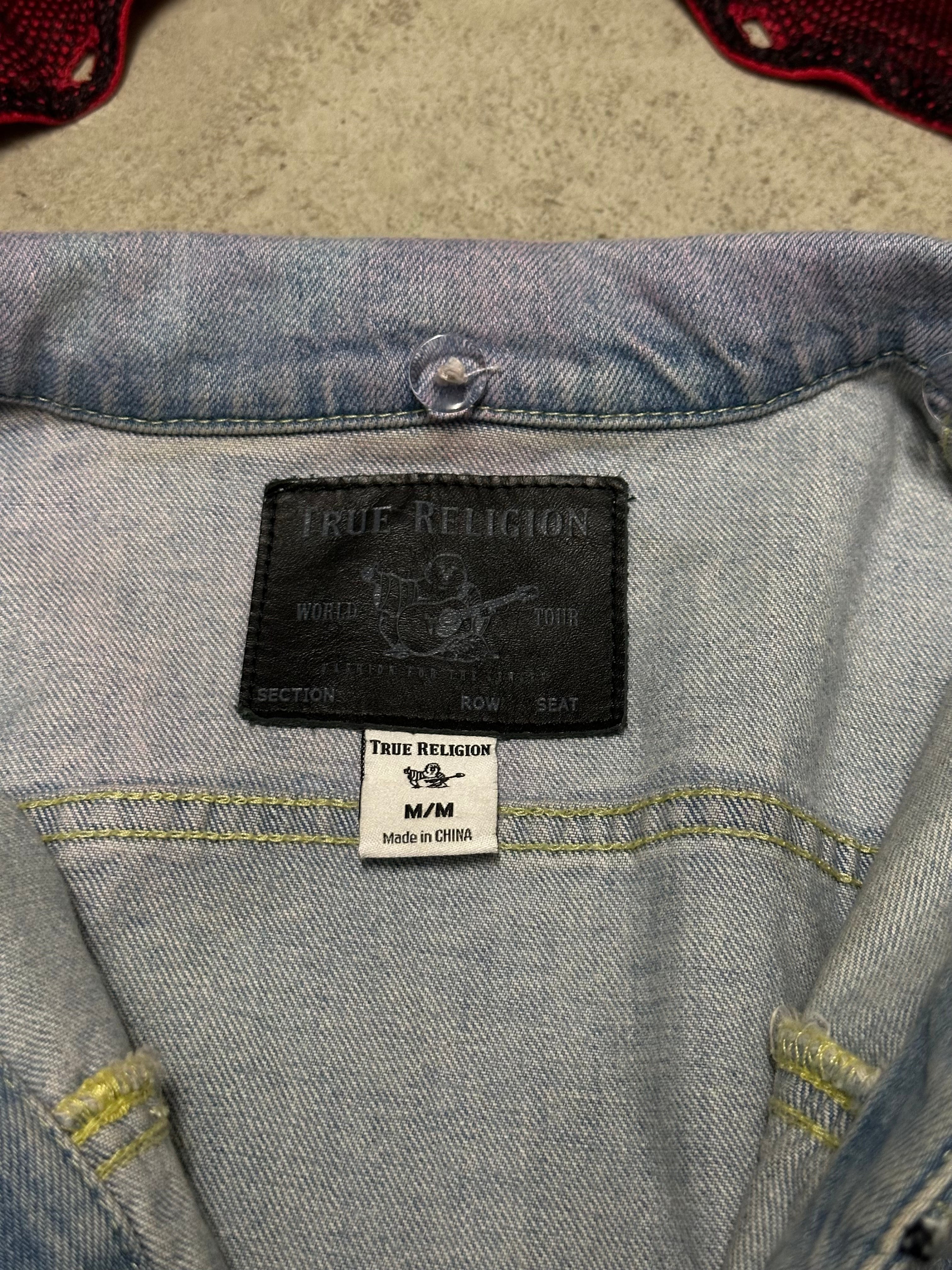 Vintage True Religion Jeansjacke Hellblau M