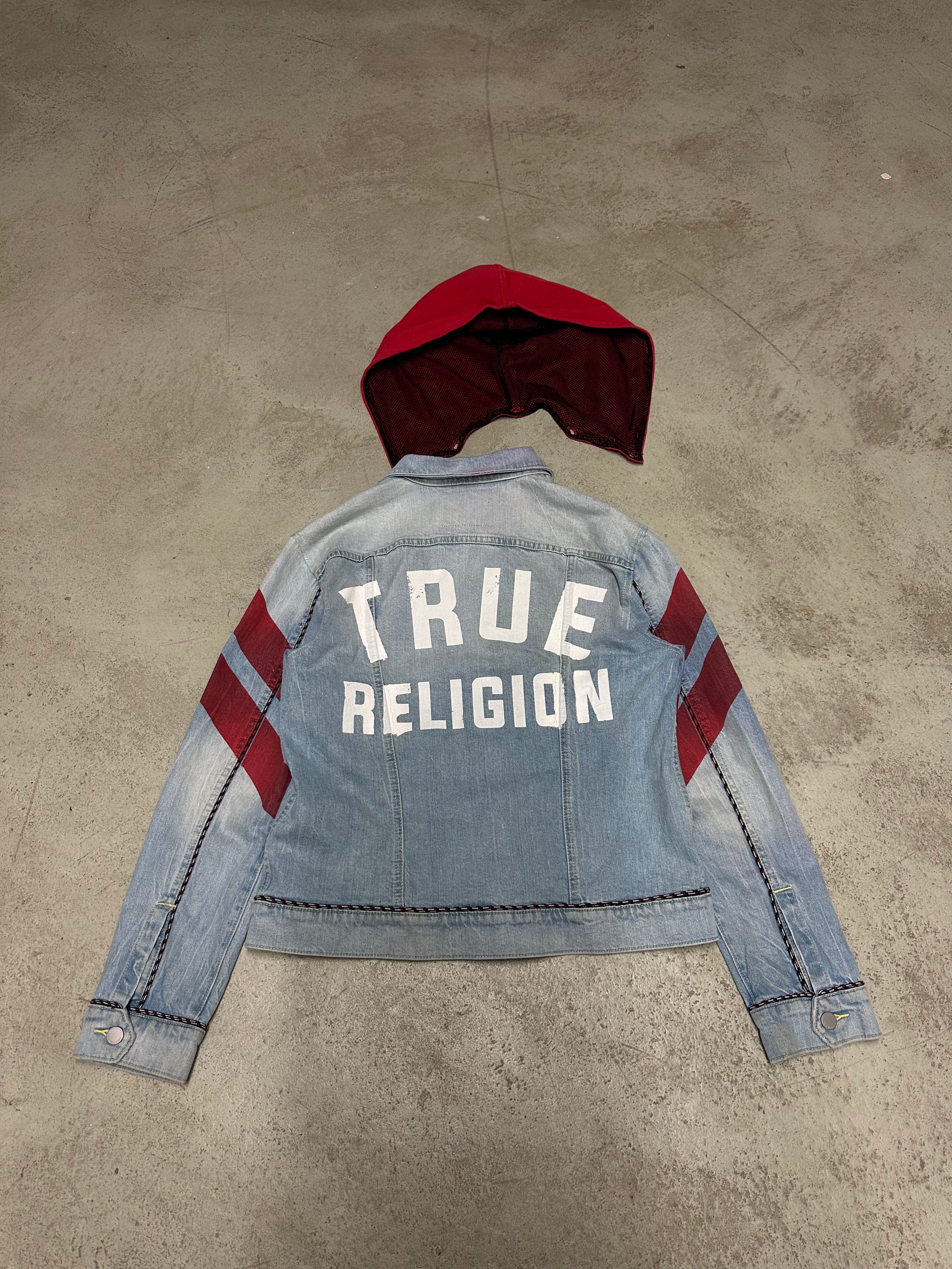 Vintage True Religion Jeansjacke Hellblau M