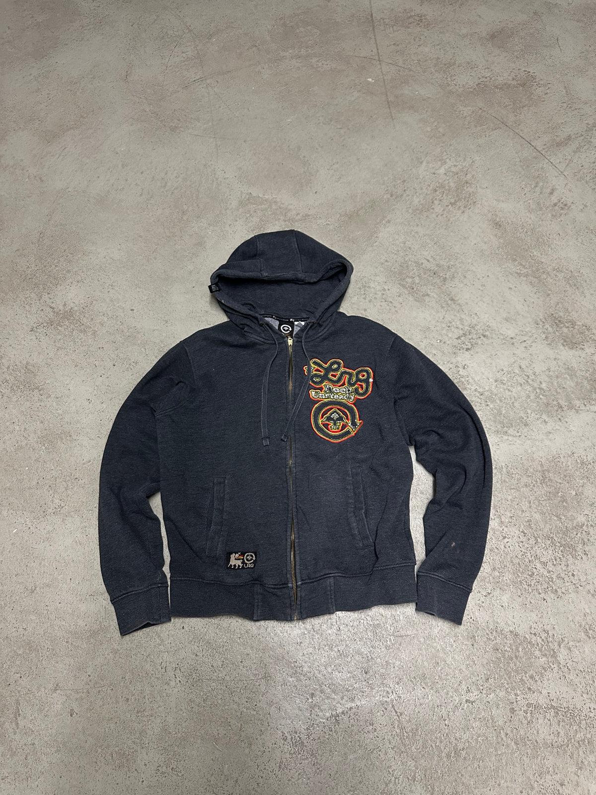 Vintage Lng Sweatjacke Grau S