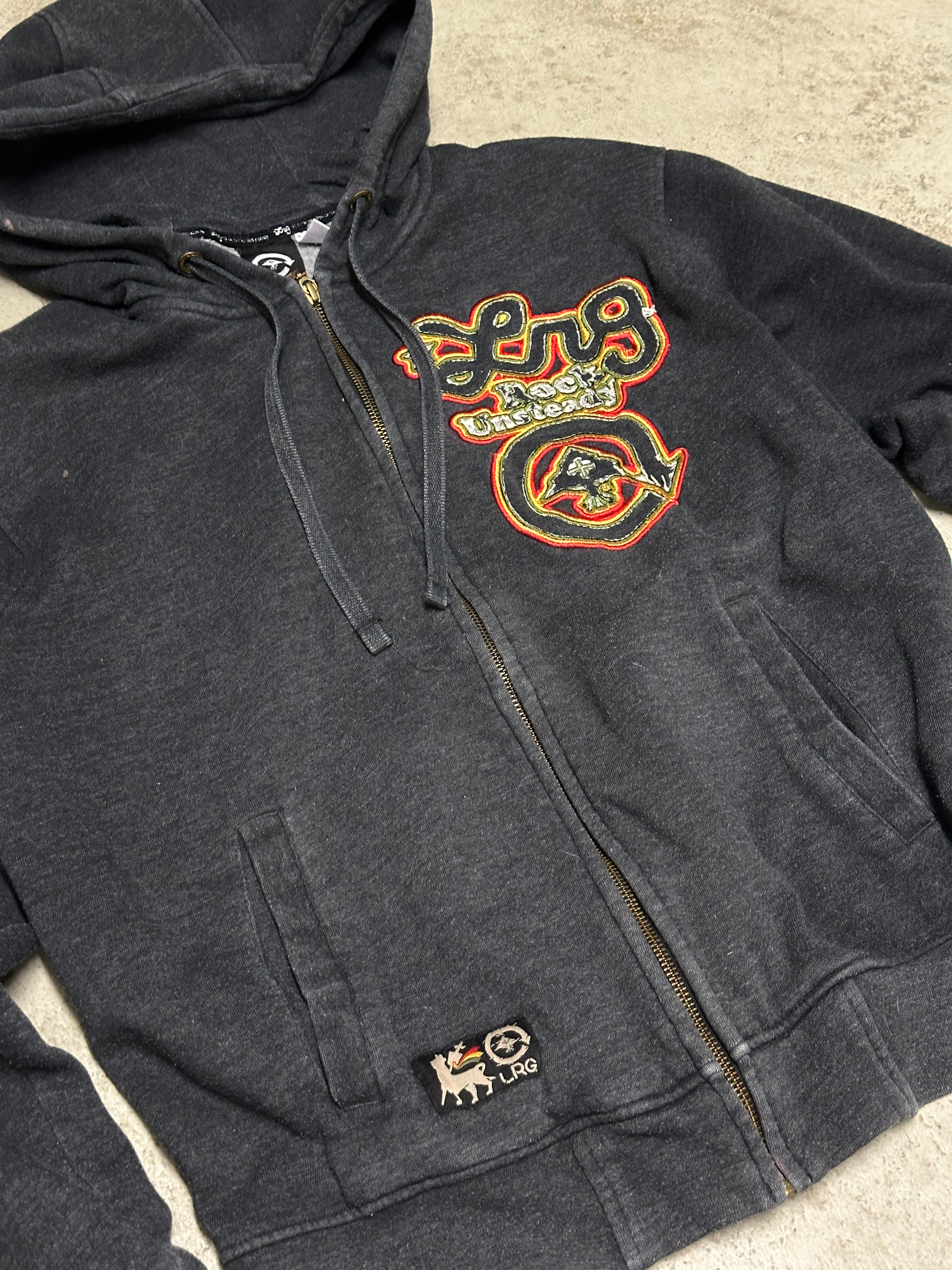 Vintage Lng Sweatjacke Grau S