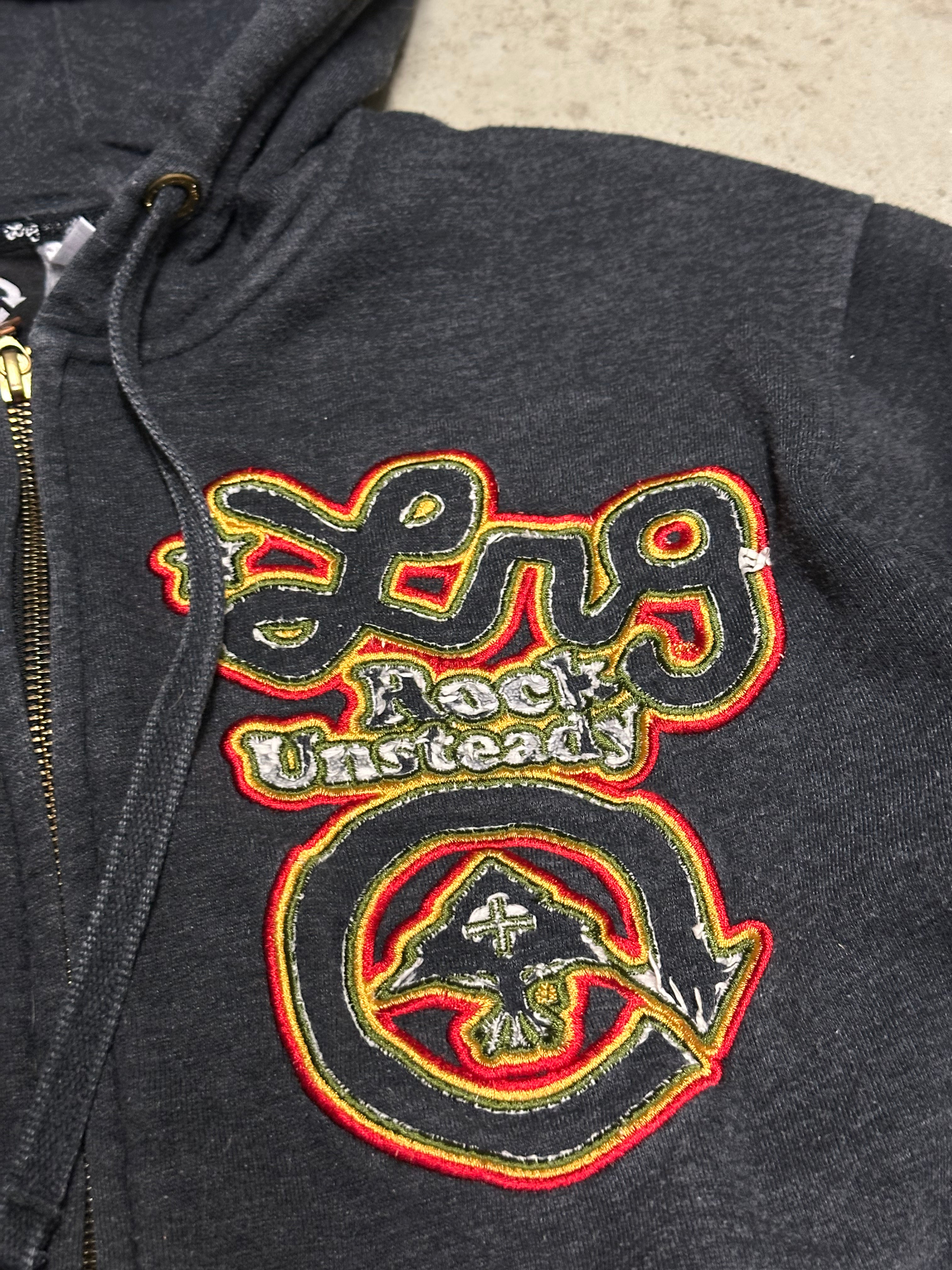 Vintage Lng Sweatjacke Grau S