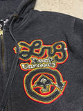 Vintage Lng Sweatjacke Grau S