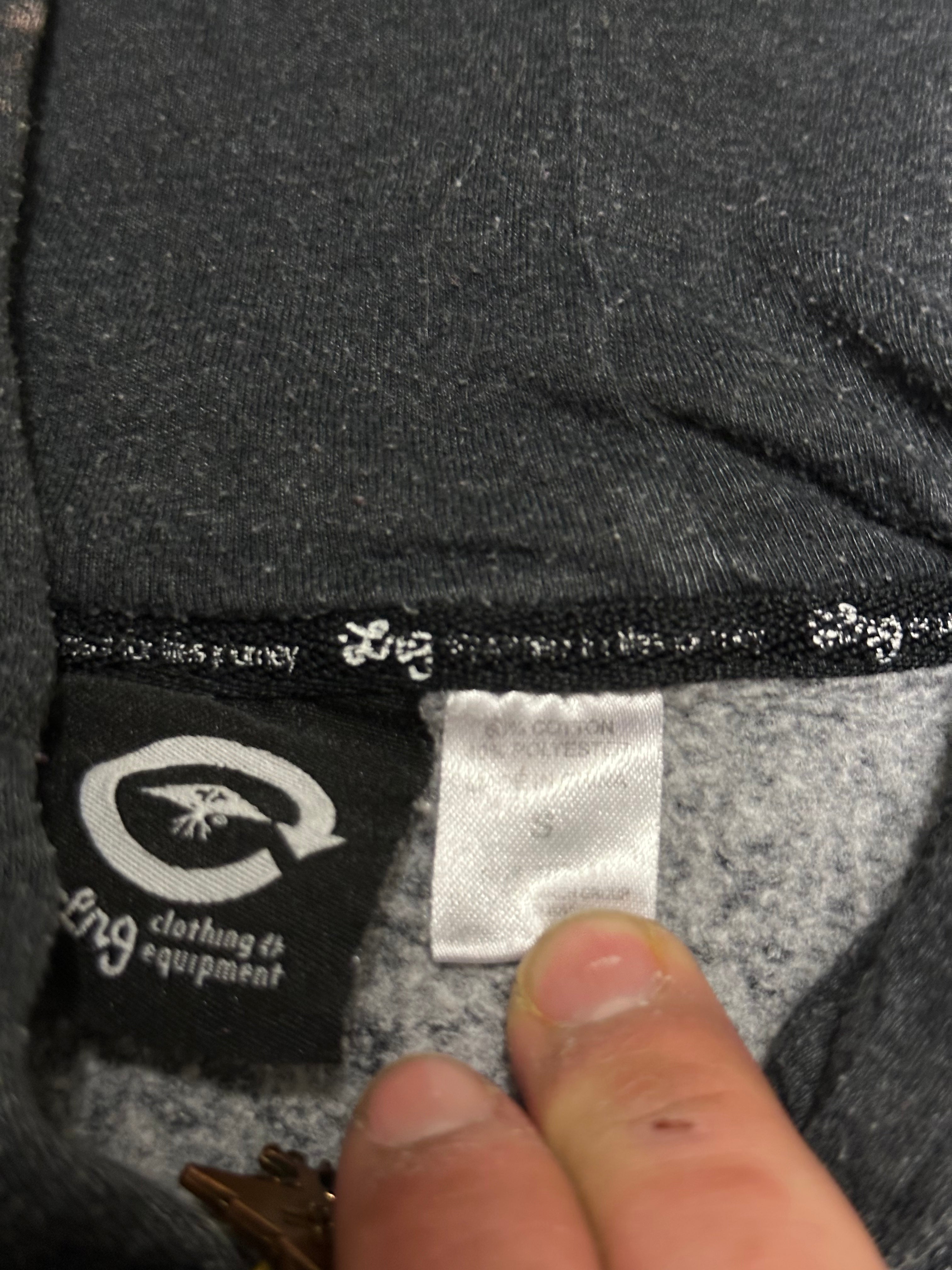 Vintage Lng Sweatjacke Grau S