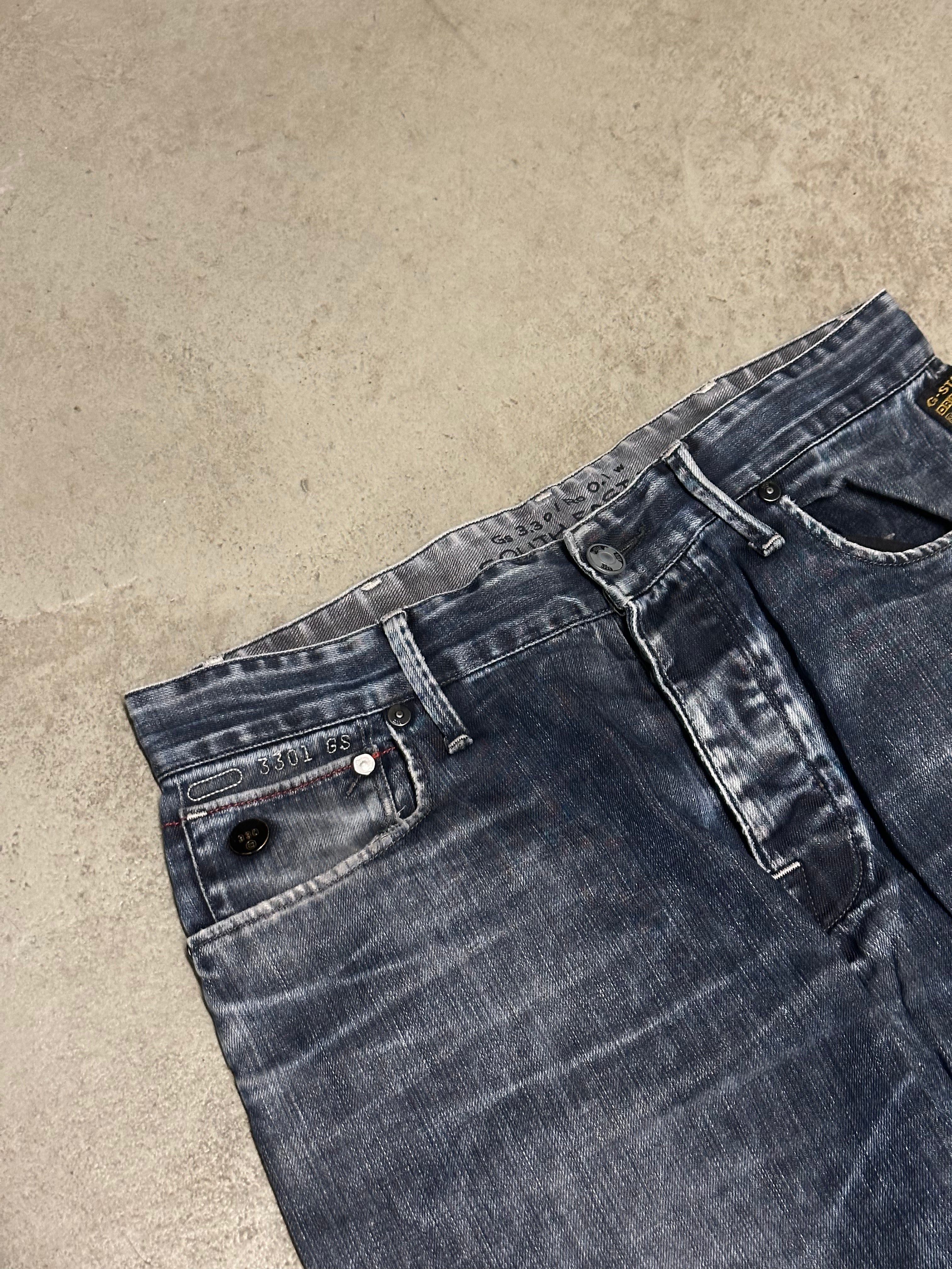 Vintage G-Star Raw Denim Wash Baggy Jeans W33 L32