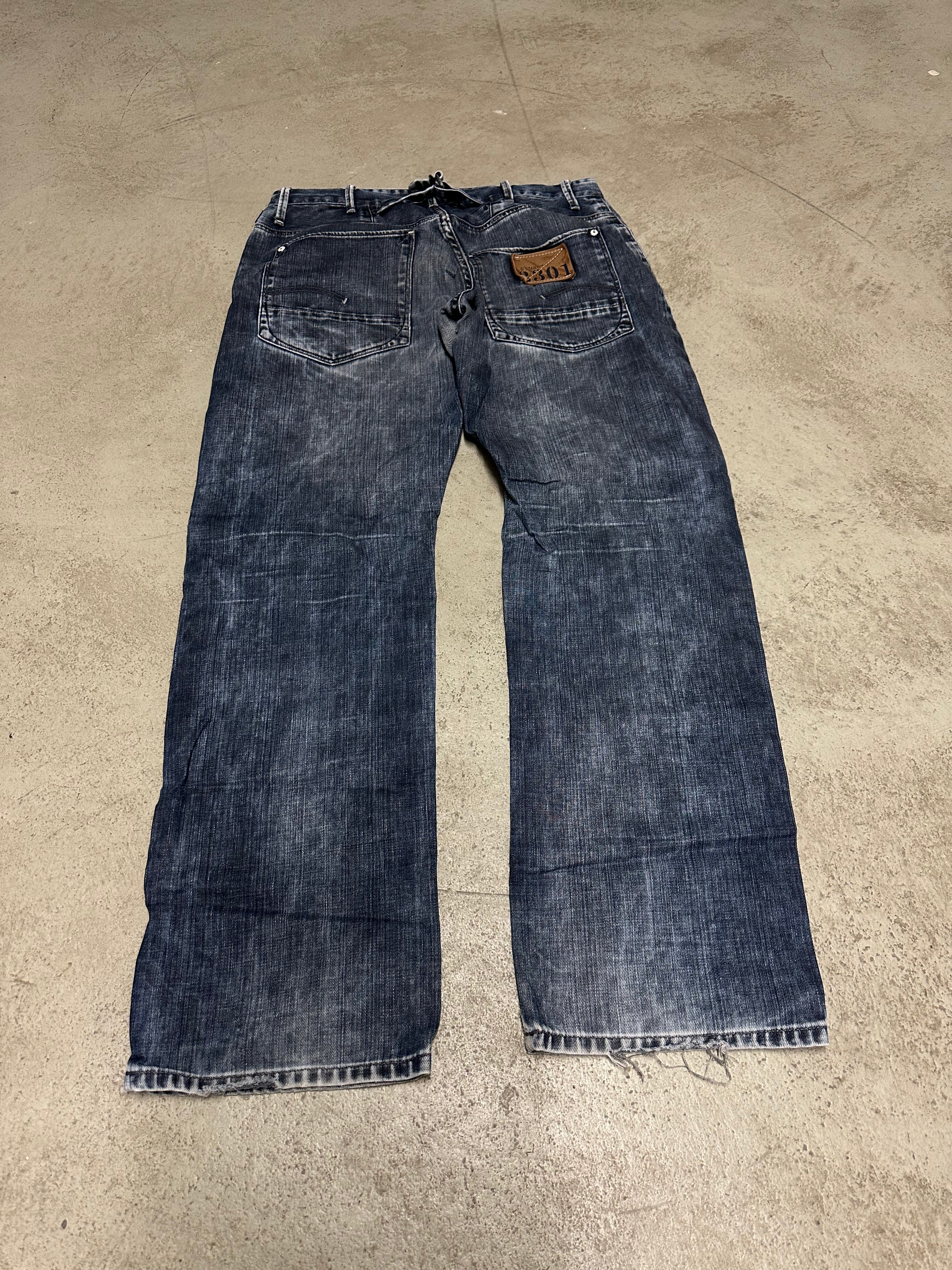 Vintage G-Star Raw Denim Wash Baggy Jeans W33 L32