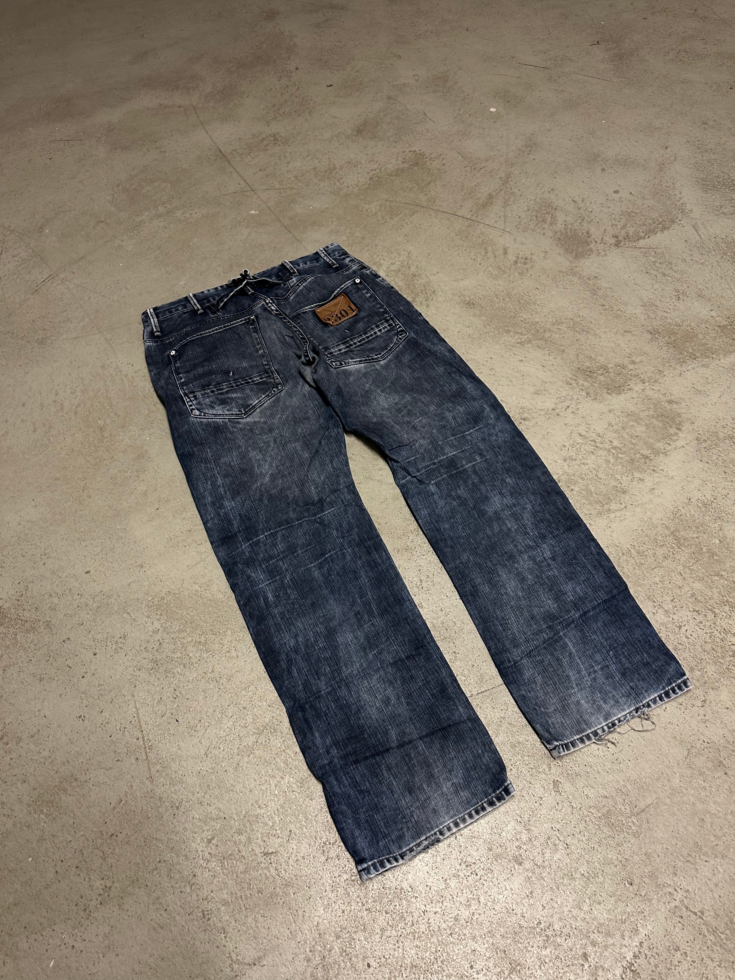Vintage G-Star Raw Denim Wash Baggy Jeans W33 L32