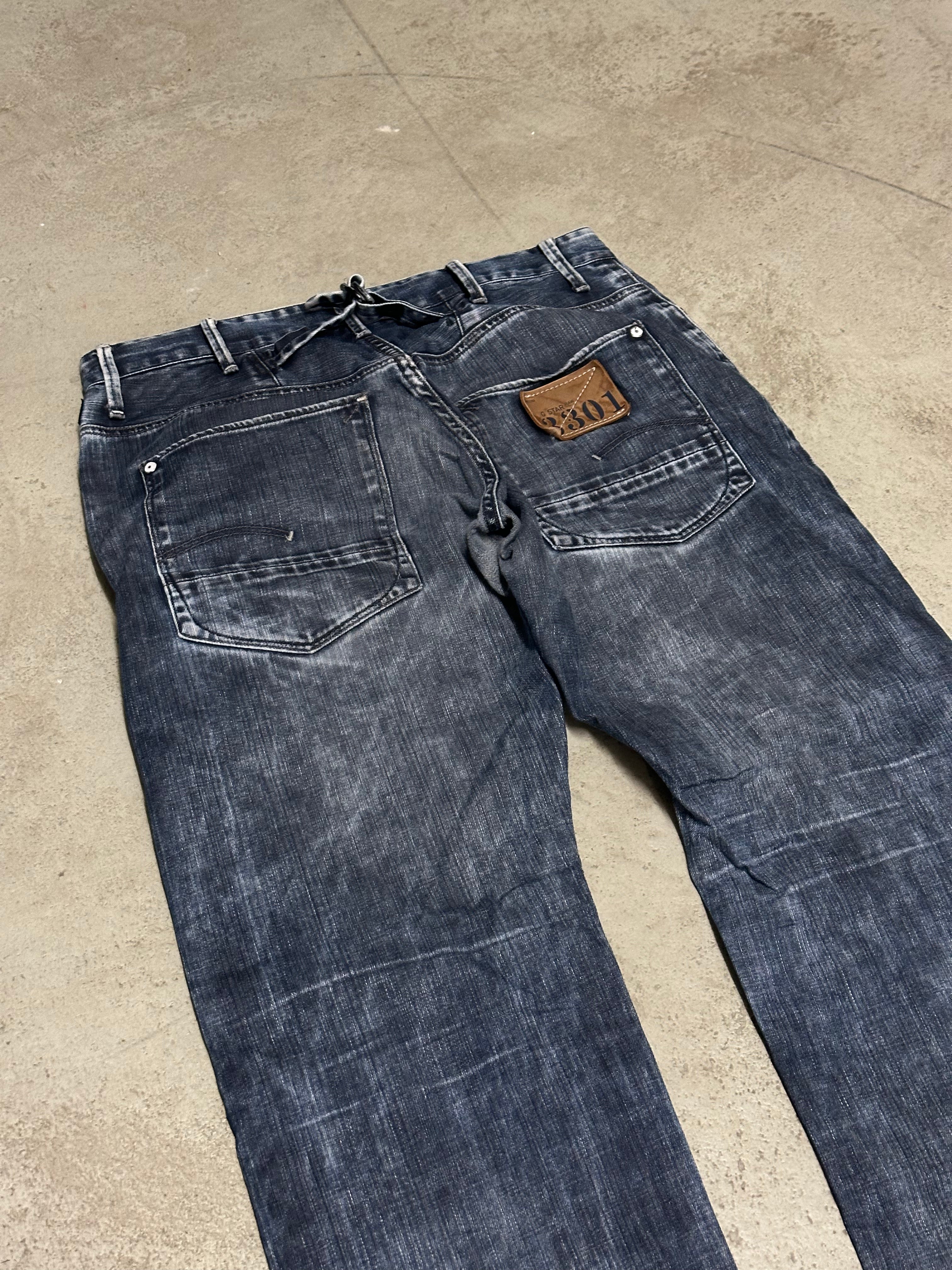Vintage G-Star Raw Denim Wash Baggy Jeans W33 L32