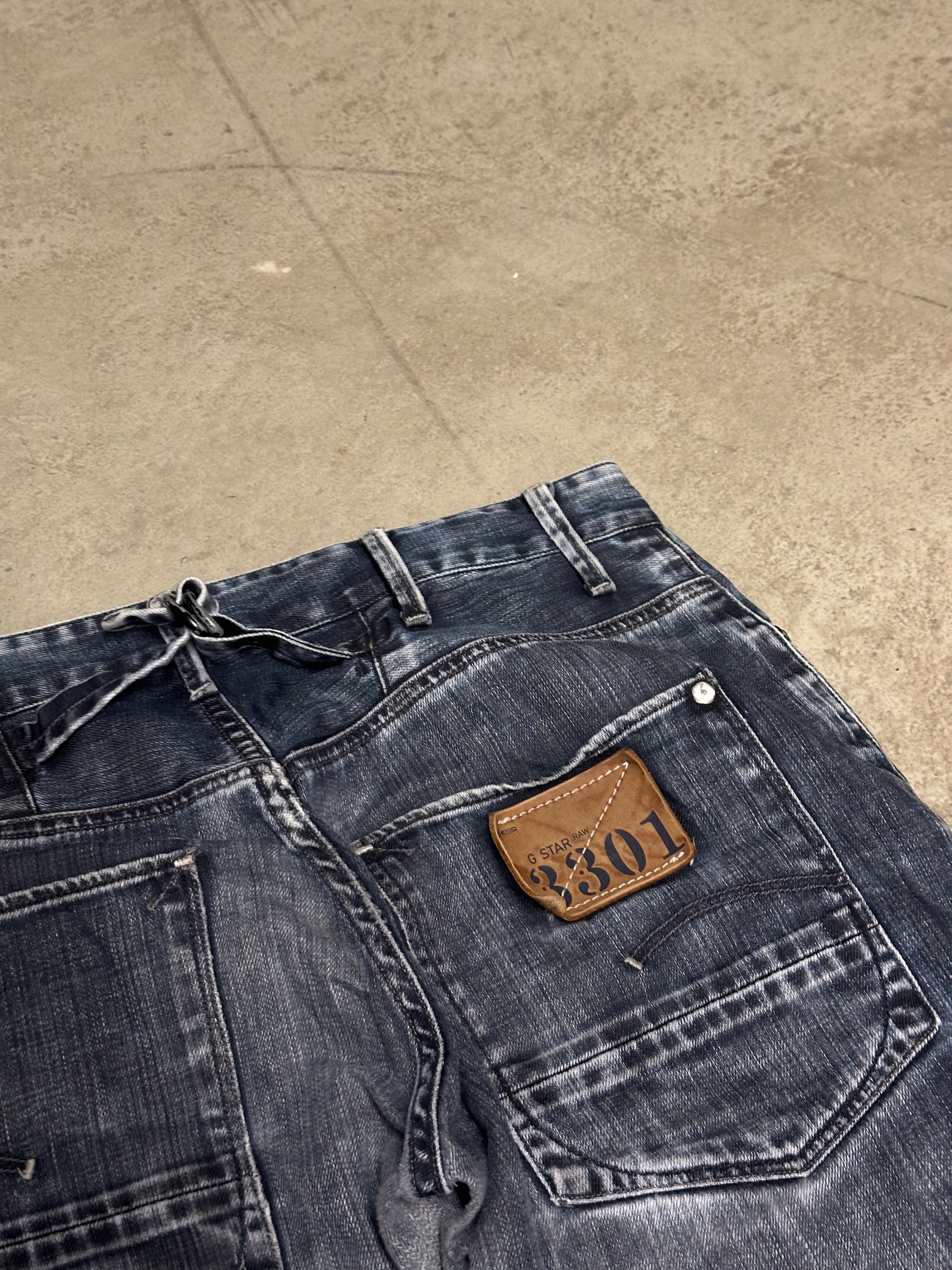Vintage G-Star Raw Denim Wash Baggy Jeans W33 L32