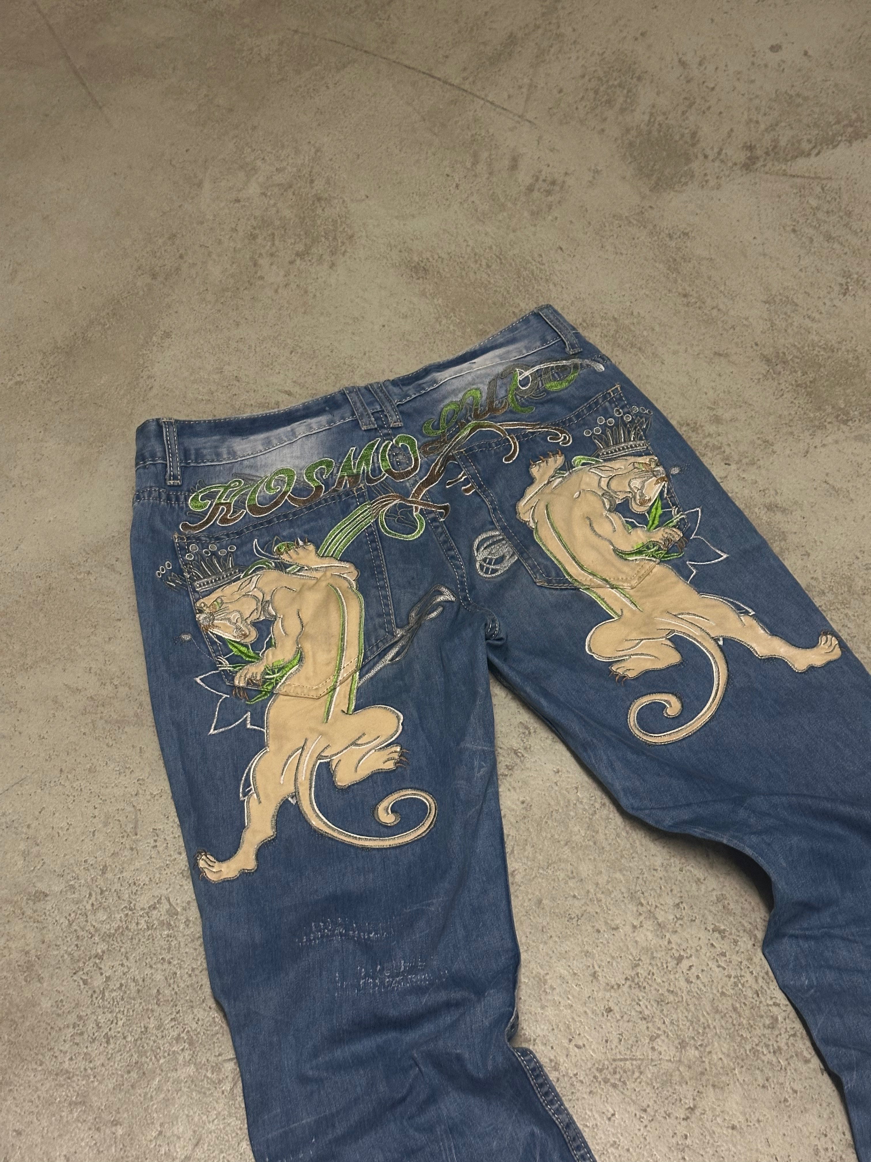 Vintage Kosmo Lupo Panta Straight Fit Jeans Light Blue W32
