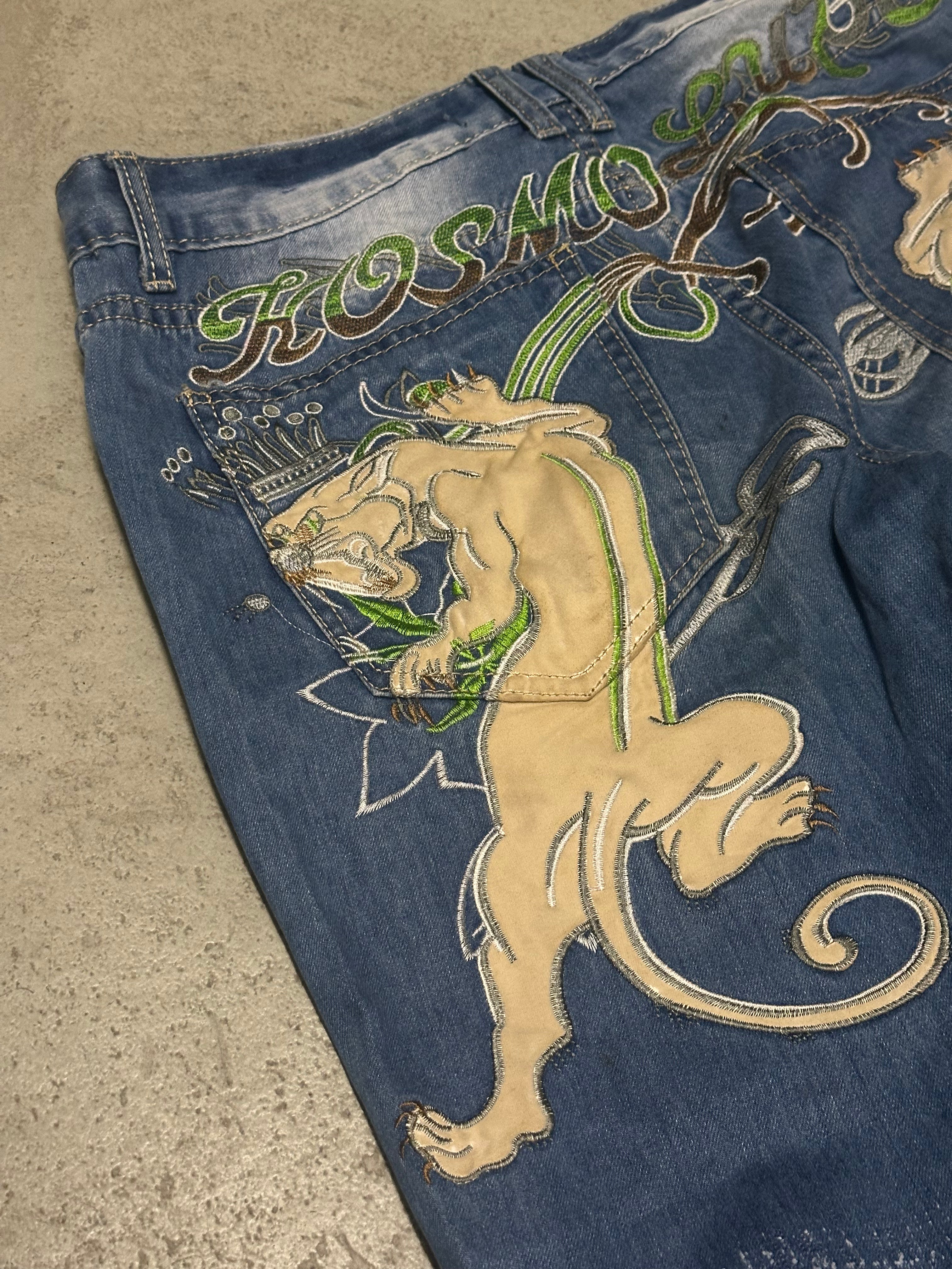 Vintage Kosmo Lupo Panta Straight Fit Jeans Light Blue W32