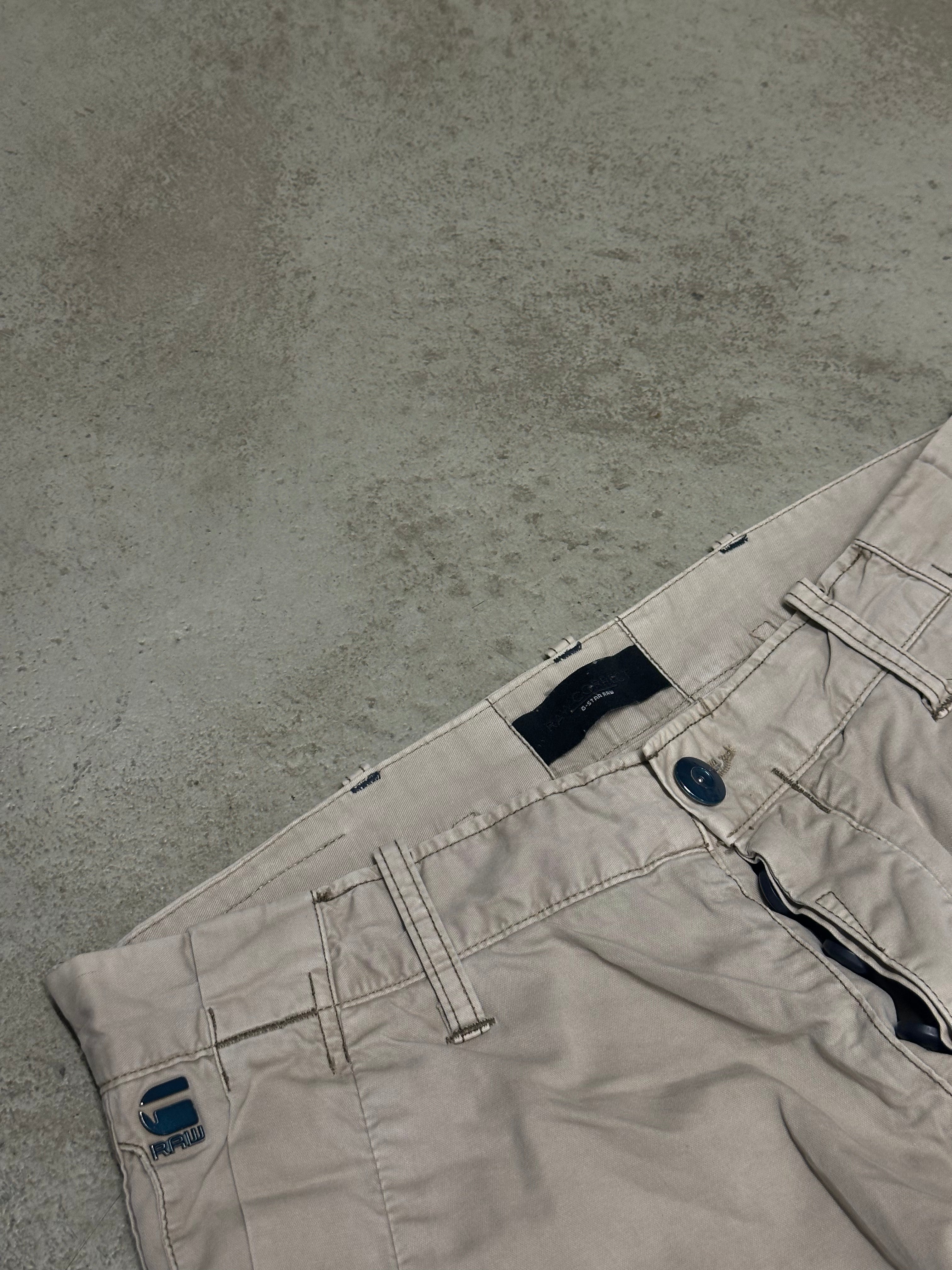 Vintage G-Star Raw Straight Fit Jeans Creme W30 L32