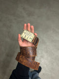 2000s Vintage Nolita NYC Distressed Ledergürtel – 90 cm